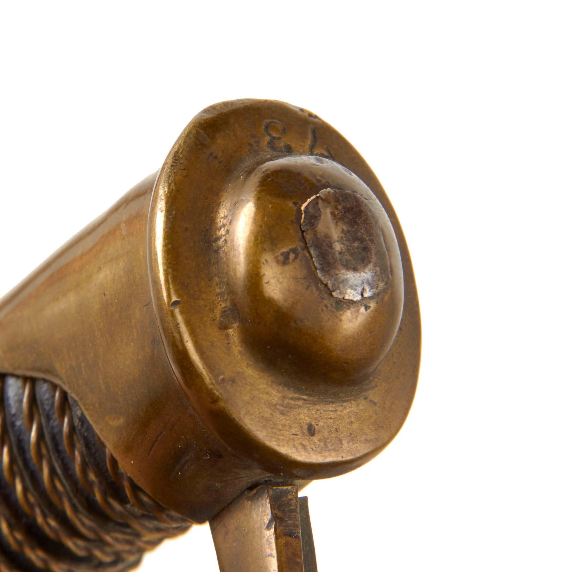 Original U.S Civil War M-1840 'Wrist Breaker' Heavy Cavalry Saber with Scabbard - Imported German Blade - Excellent — image 12