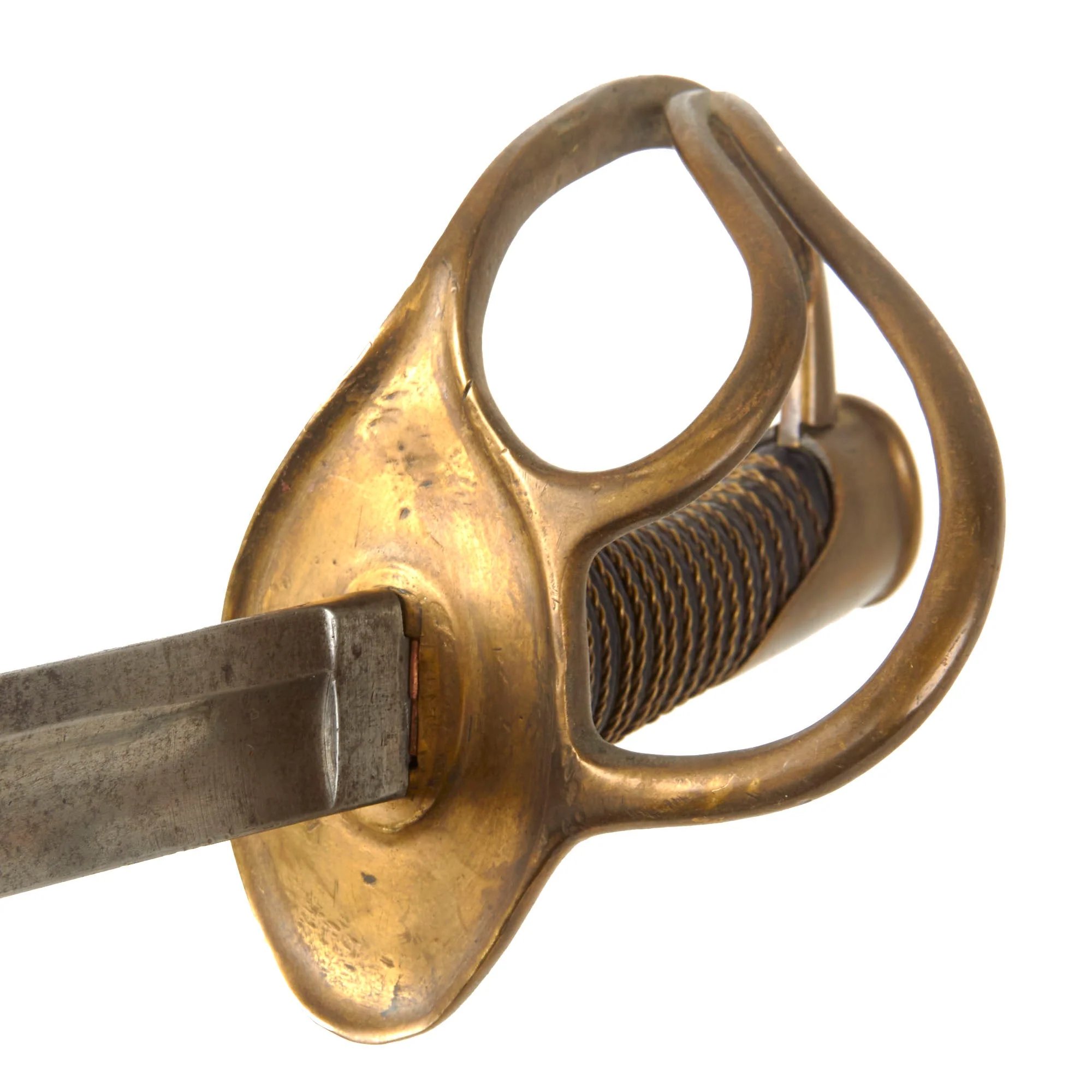Original U.S Civil War M-1840 'Wrist Breaker' Heavy Cavalry Saber with Scabbard - Imported German Blade - Excellent — image 7