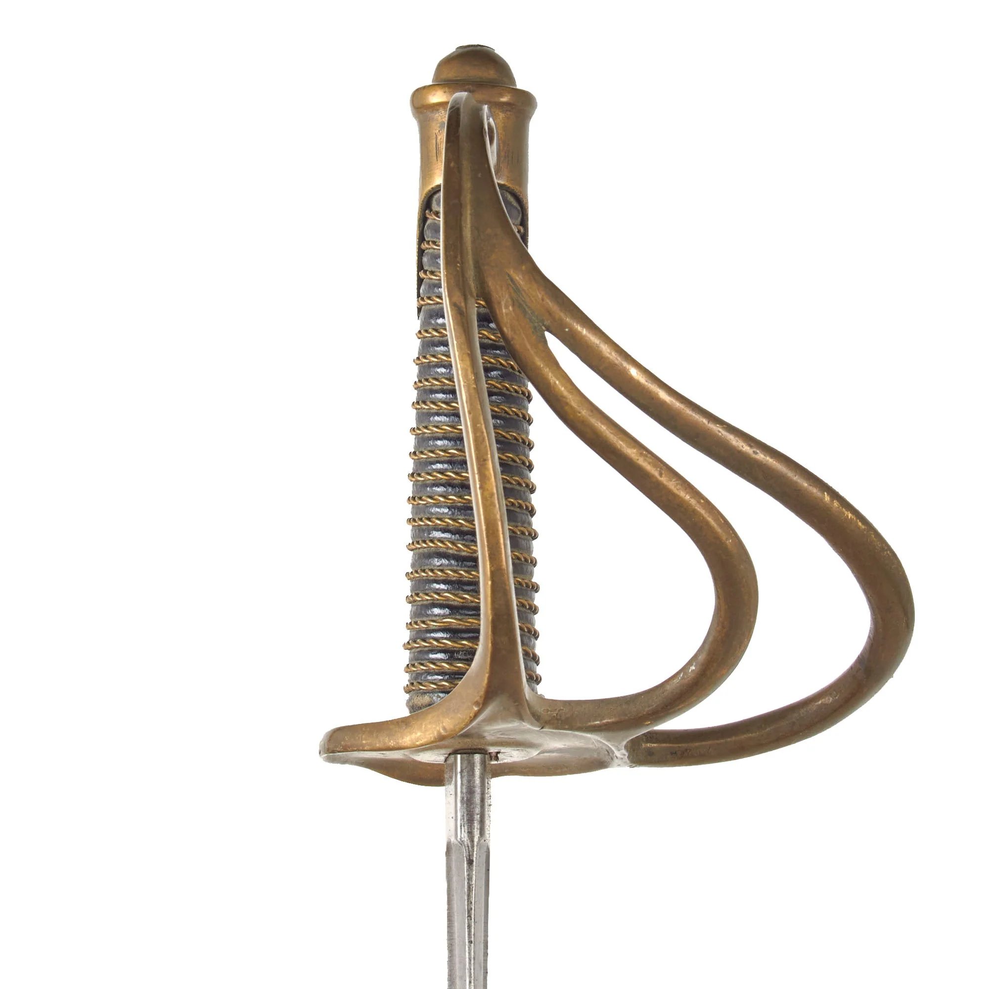 Original U.S Civil War M-1840 'Wrist Breaker' Heavy Cavalry Saber with Scabbard - Imported German Blade - Excellent — image 8