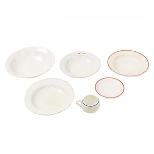 Original German WWII Lot of DAF Marked Mess Porcelain - …