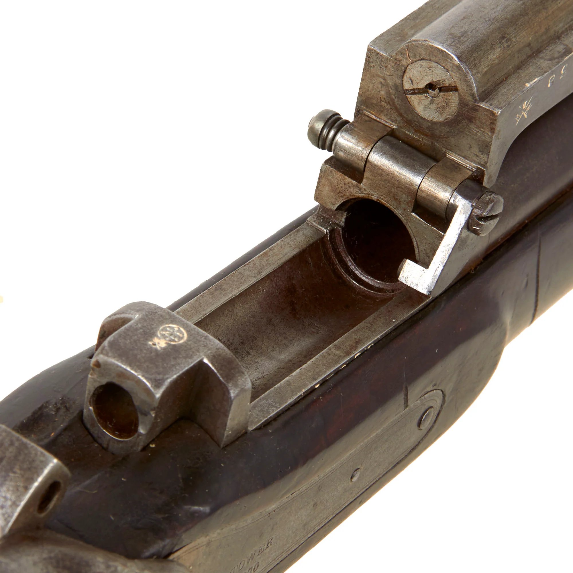 Original Japanese Issued British Enfield Albini-Braendlin Trapdoor Short Infantry Rifle in .577 Snider with Intact Chrysanthemum Crest - Marked Tower 1870 — image 22