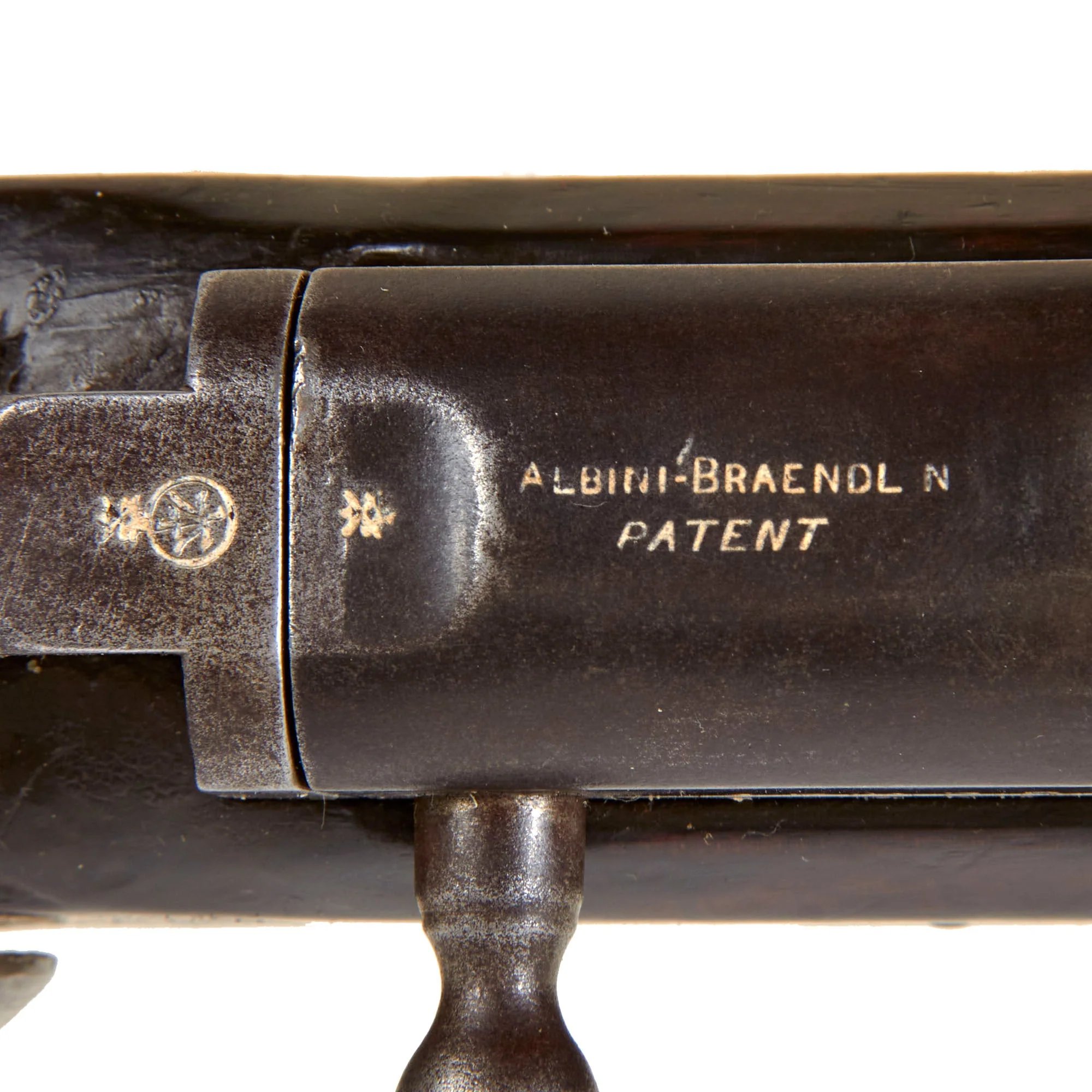 Original Japanese Issued British Enfield Albini-Braendlin Trapdoor Short Infantry Rifle in .577 Snider with Intact Chrysanthemum Crest - Marked Tower 1870 — image 7