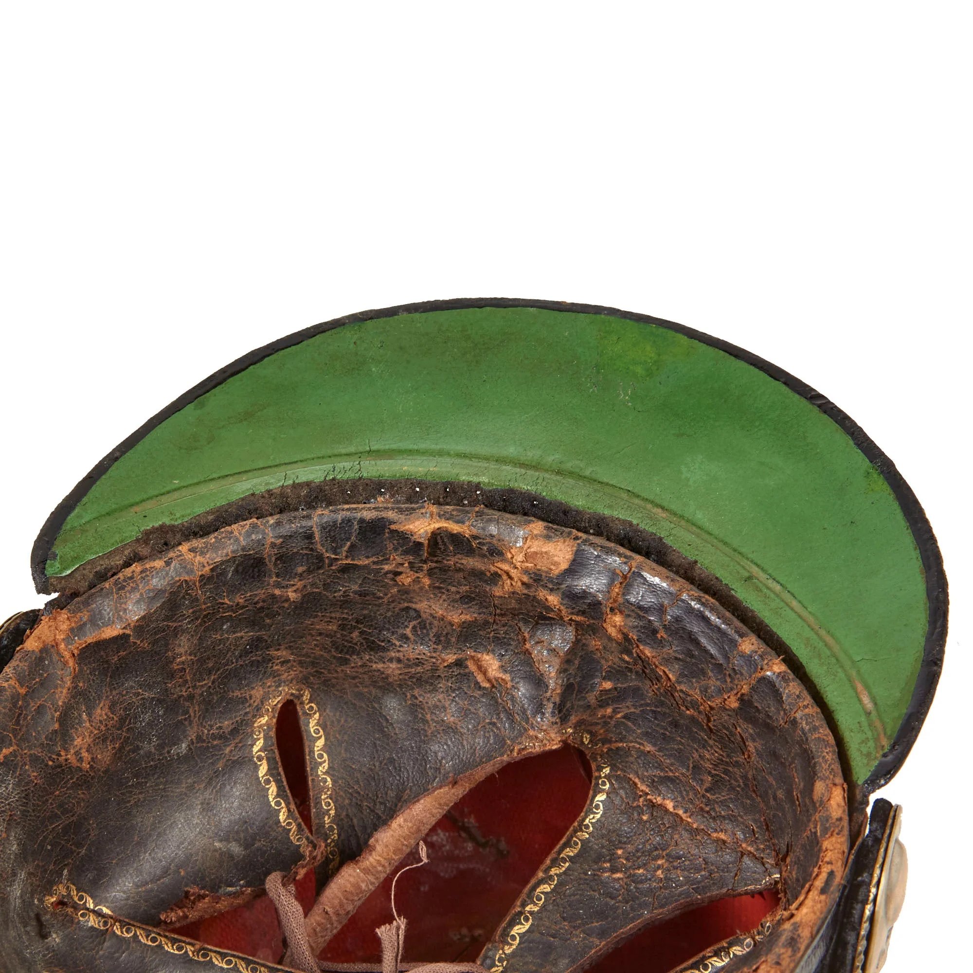 Original French 2nd Empire Pattern 1845 La Garde Nationale Officer's Shako with Chinscales & Pomme - National Guard — image 4