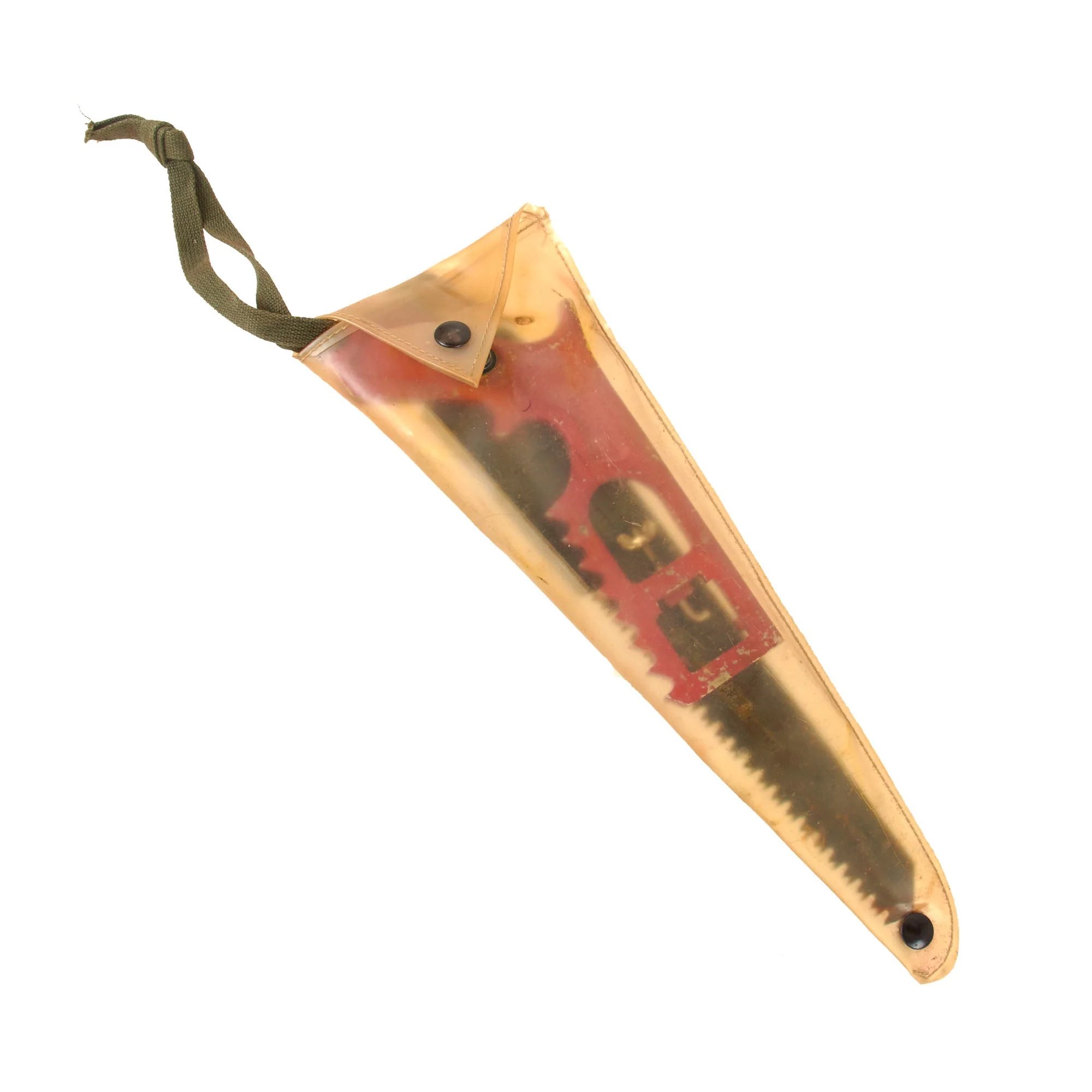 Original U.S. Vietnam War Airman's Survival Saw Set with Transparent Carrying Case - Complete — image 2