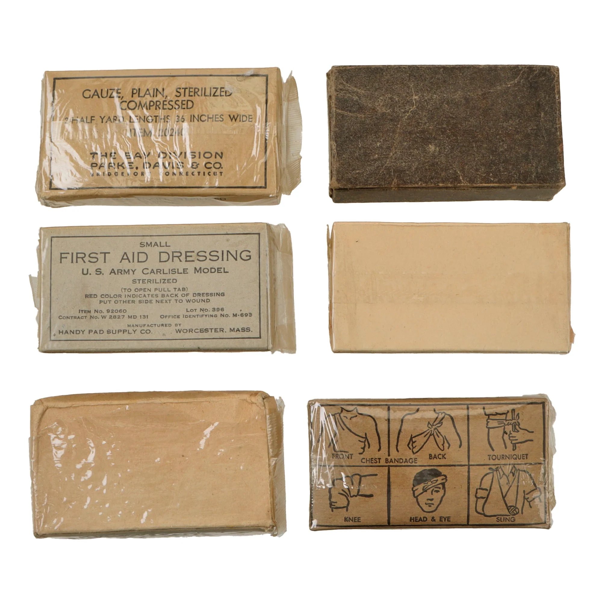 Original U.S. WWII Combat Medic Bandage Lot with Carlisle Bandages & Tourniquets, Iodine Swabs, and More - 31 Items Total — image 13