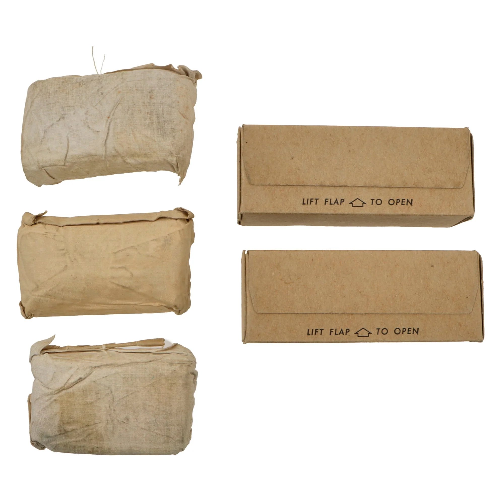 Original U.S. WWII Combat Medic Bandage Lot with Carlisle Bandages & Tourniquets, Iodine Swabs, and More - 31 Items Total — image 2
