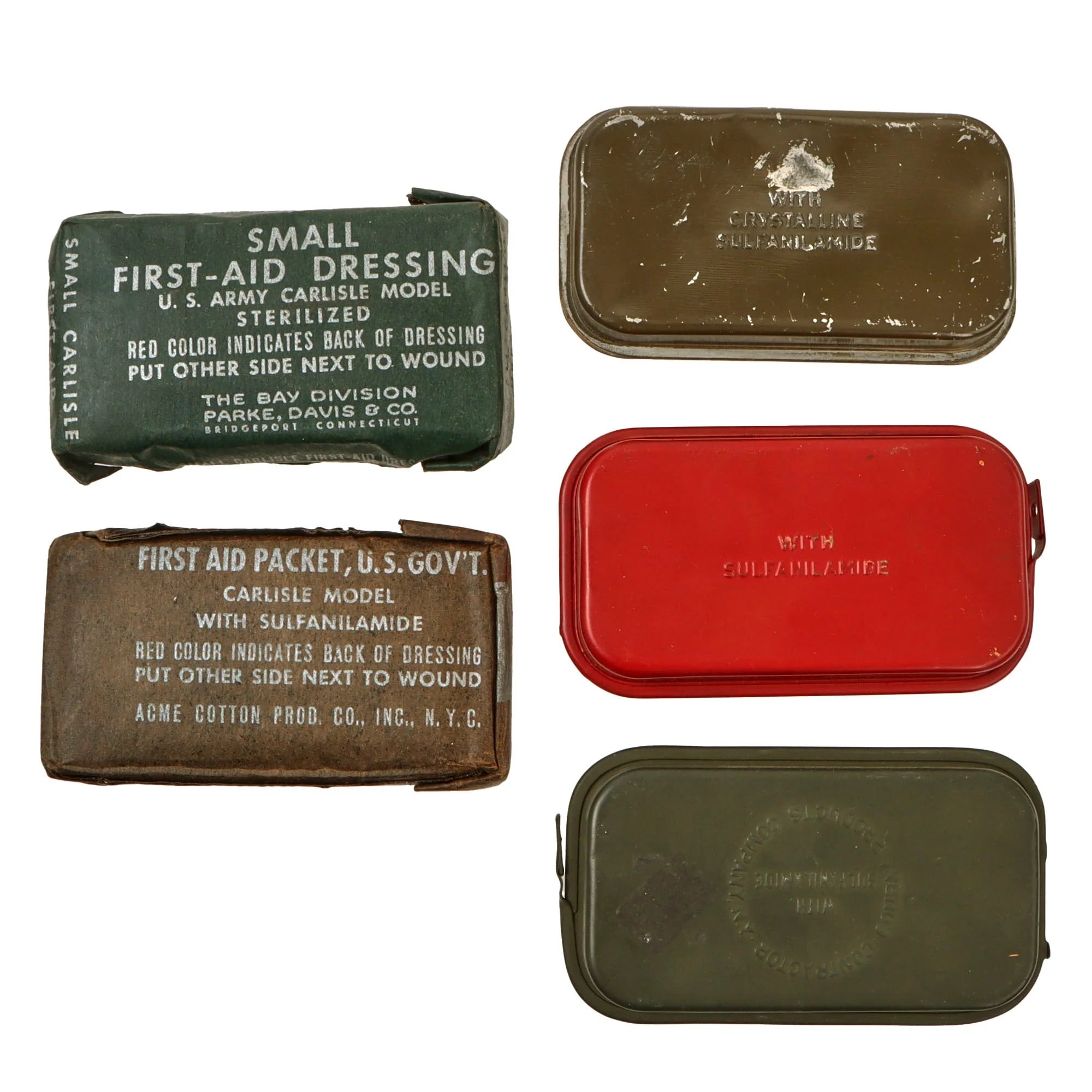 Original U.S. WWII Combat Medic Bandage Lot with Carlisle Bandages & Tourniquets, Iodine Swabs, and More - 31 Items Total — image 8