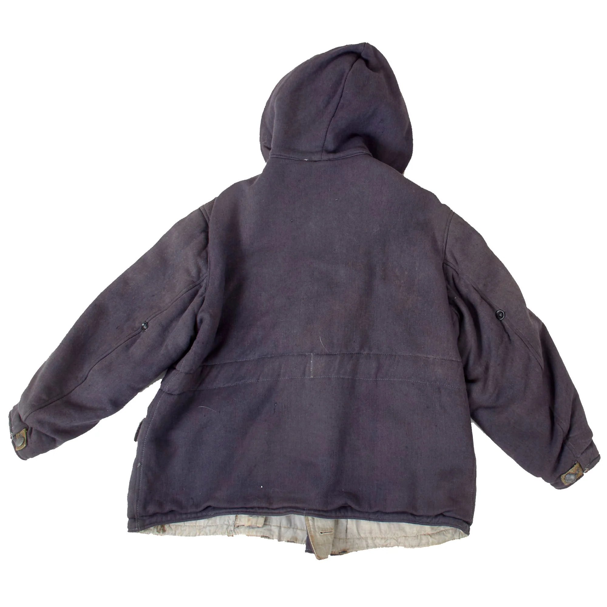 Original German WWII Heer Army 'Mouse Gray' Reversible Winter Parka in Size I - Faded Maker Markings — image 13