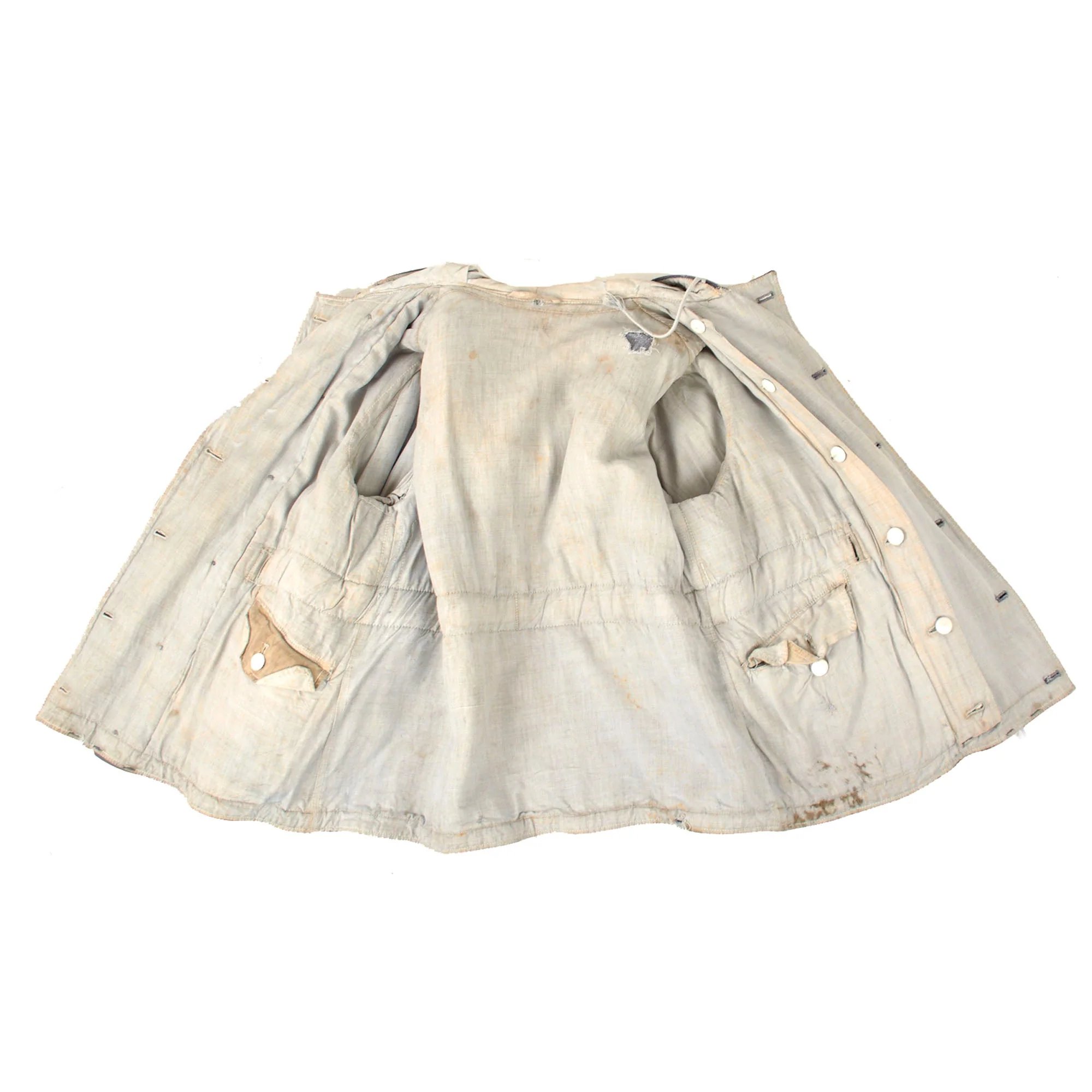 Original German WWII Heer Army 'Mouse Gray' Reversible Winter Parka in Size I - Faded Maker Markings — image 3