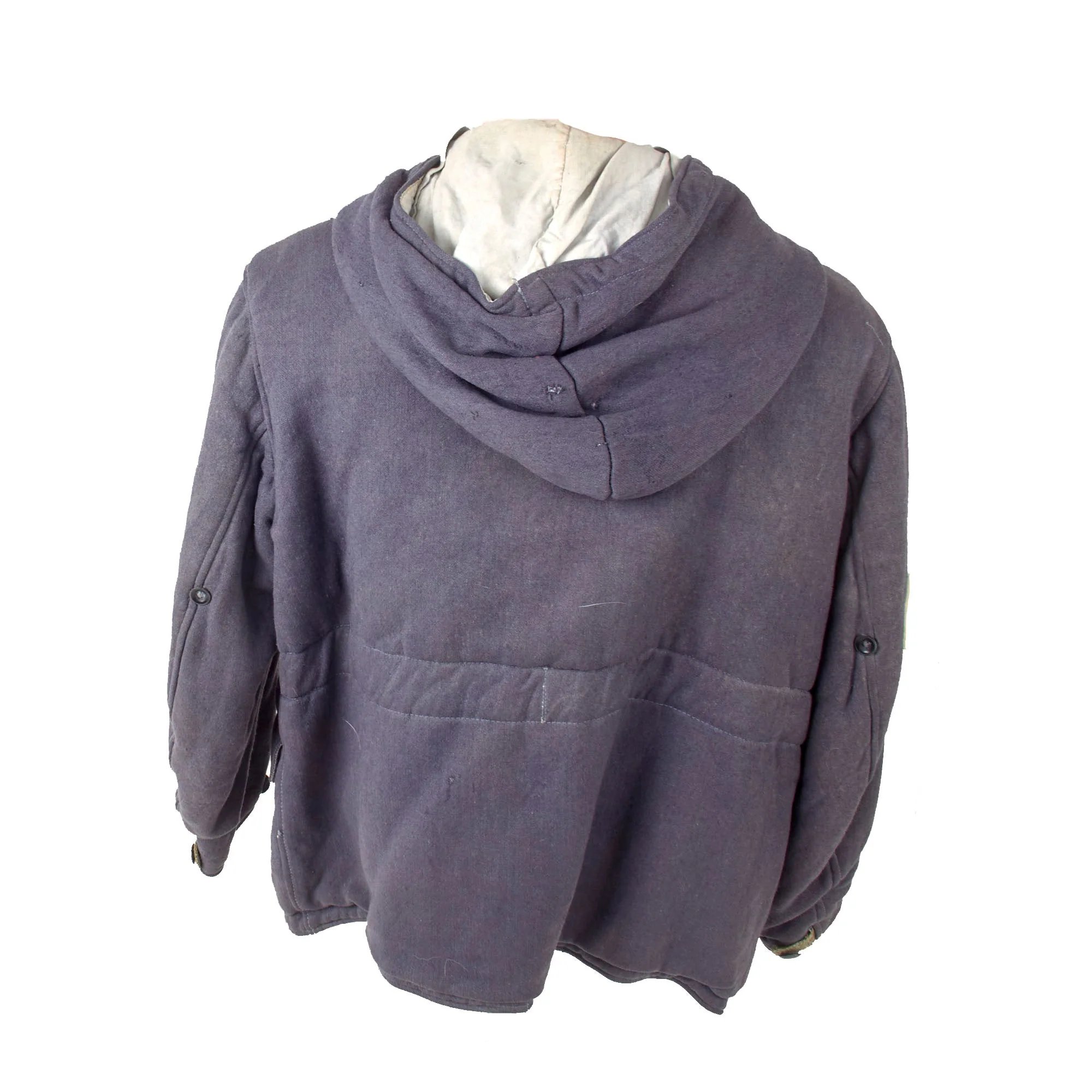 Original German WWII Heer Army 'Mouse Gray' Reversible Winter Parka in Size I - Faded Maker Markings — image 5