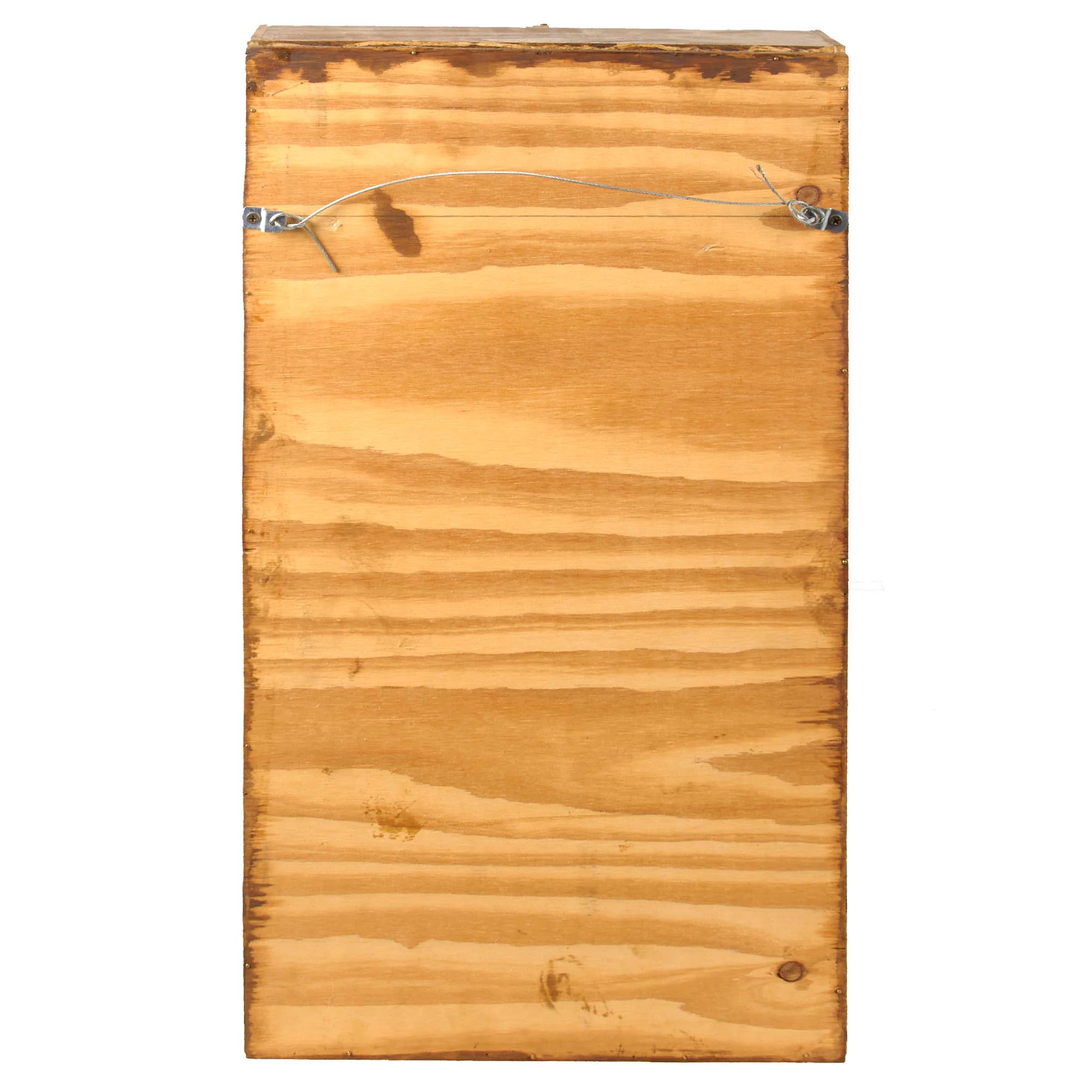 Original U.S. WWI Corrected English Type Box Respirator in Original Carrying Bag in Display Case — image 5