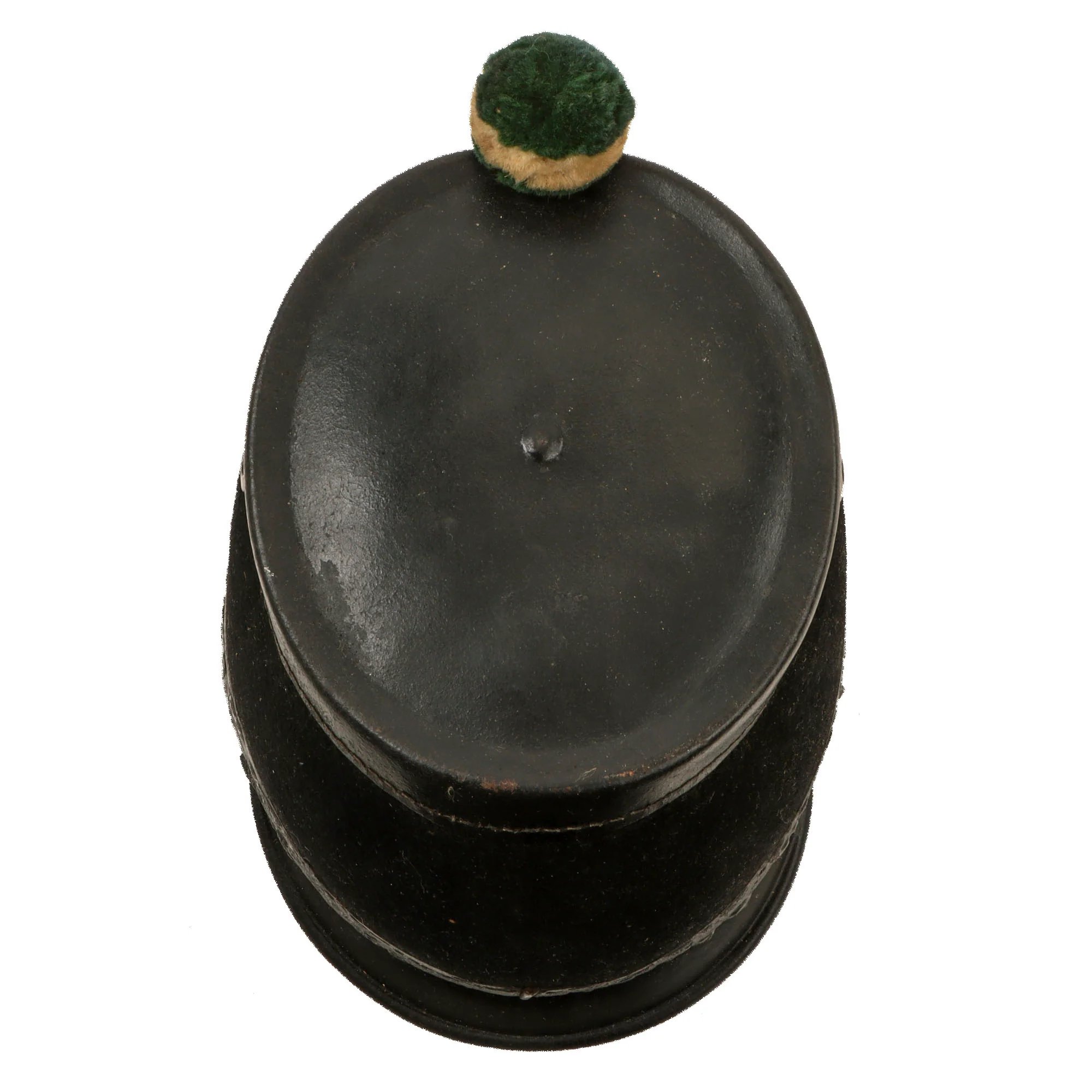 Original Swiss WWI Shako Helmet Marked to the 25th Infantry Battalion with Tuft & Cockade — image 10