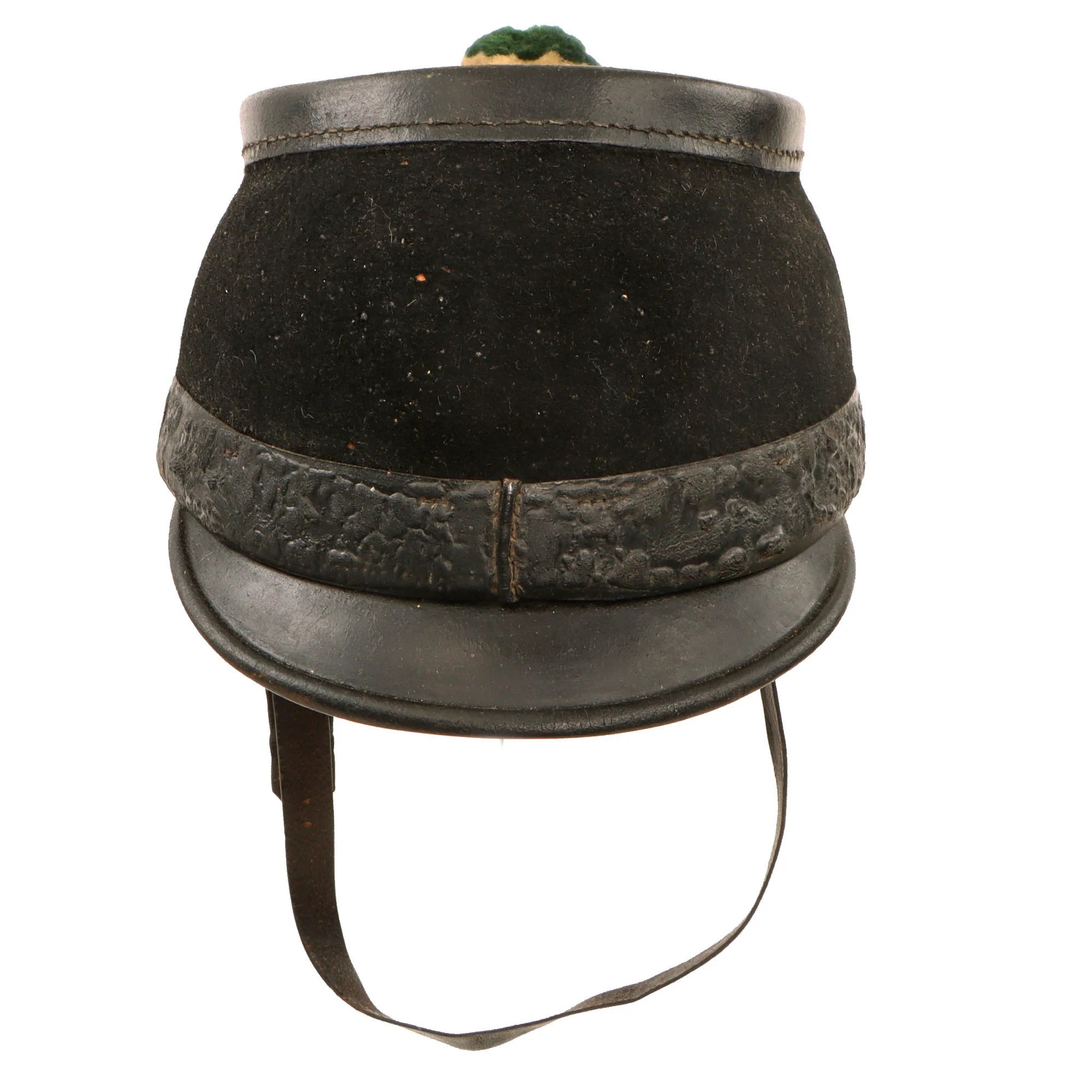 Original Swiss WWI Shako Helmet Marked to the 25th Infantry Battalion with Tuft & Cockade — image 13