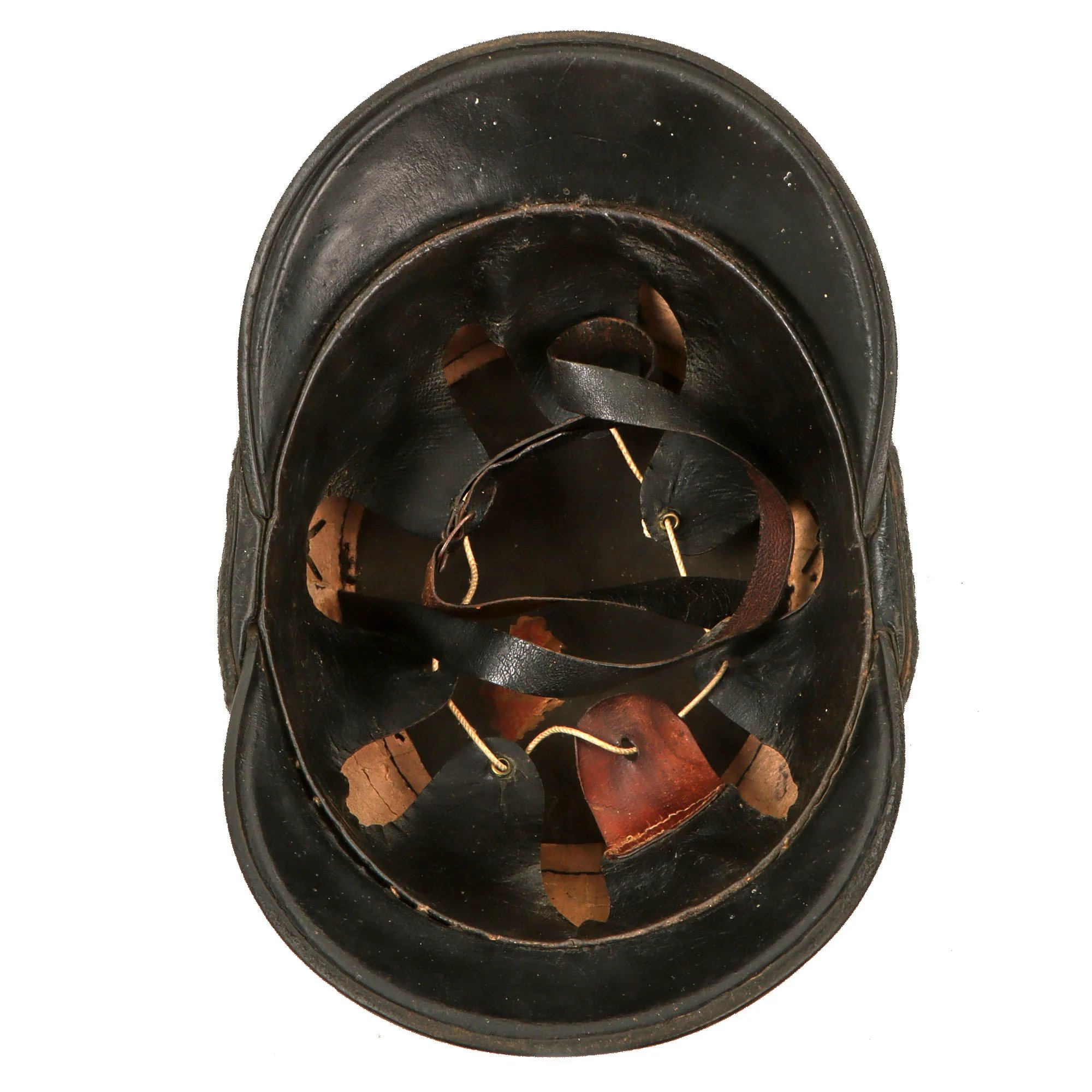 Original Swiss WWI Shako Helmet Marked to the 25th Infantry Battalion with Tuft & Cockade — image 5