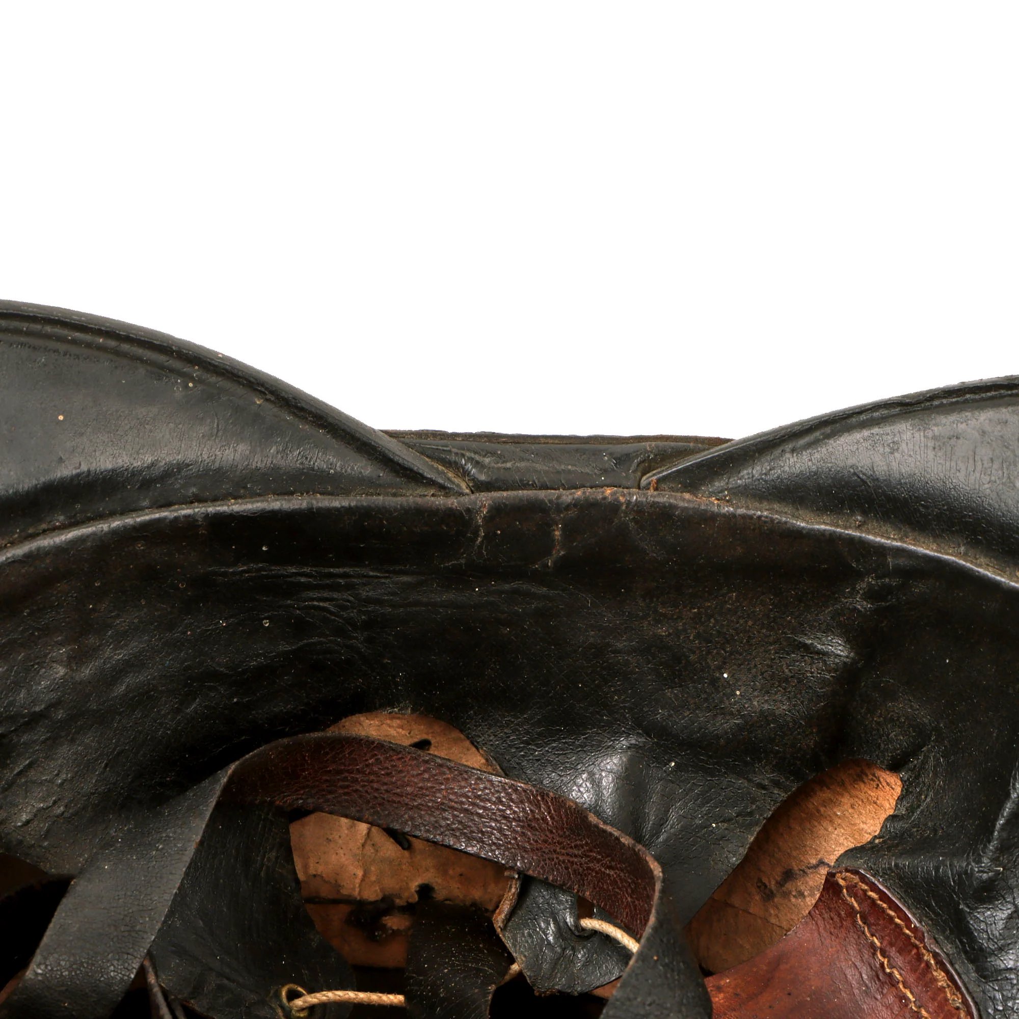 Original Swiss WWI Shako Helmet Marked to the 25th Infantry Battalion with Tuft & Cockade — image 6