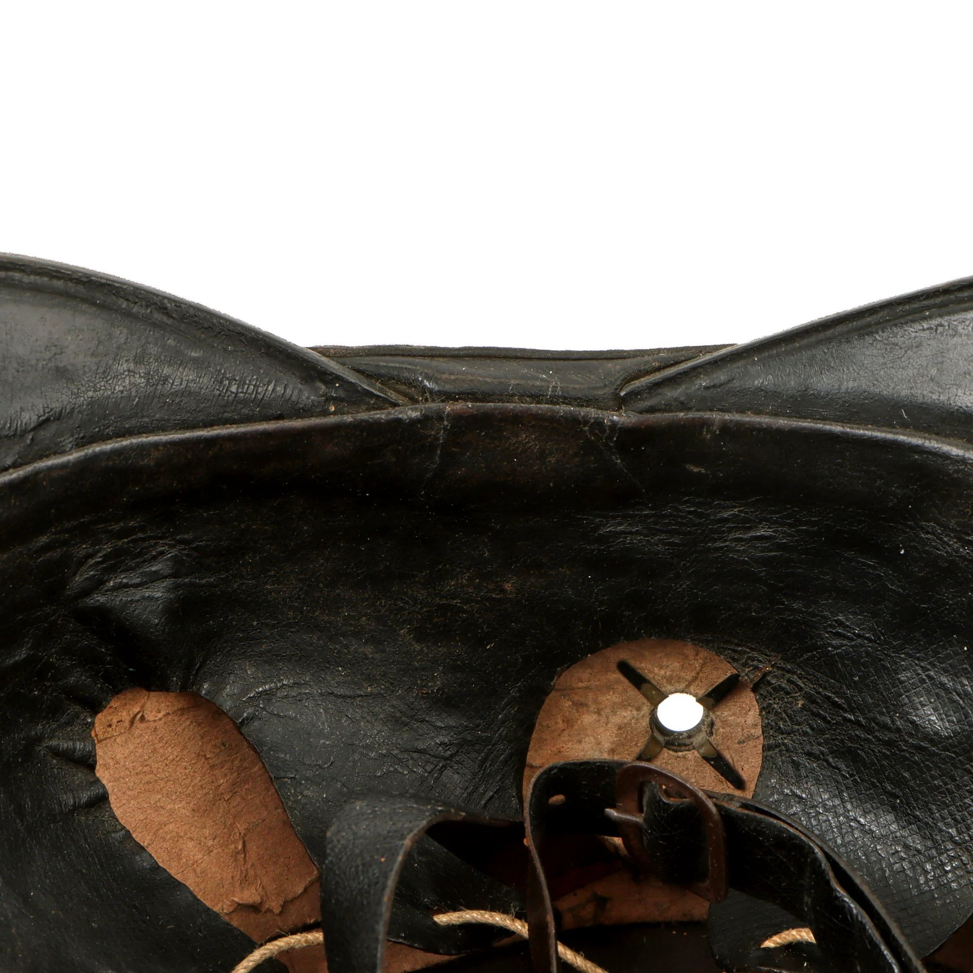 Original Swiss WWI Shako Helmet Marked to the 25th Infantry Battalion with Tuft & Cockade — image 7