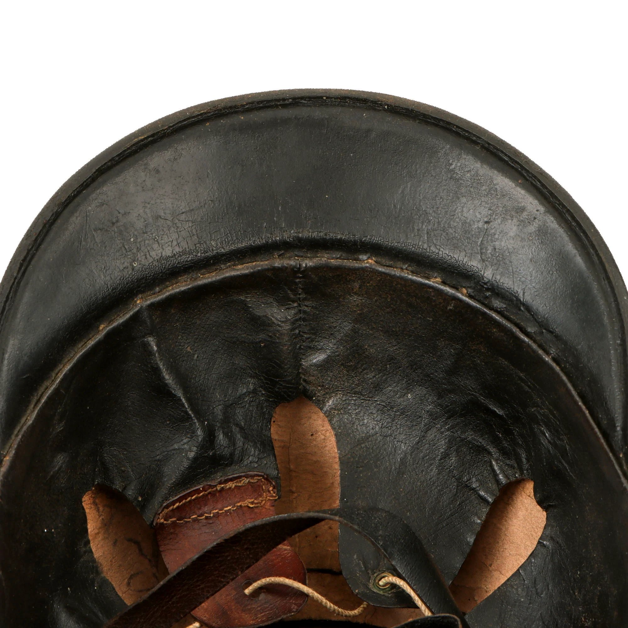 Original Swiss WWI Shako Helmet Marked to the 25th Infantry Battalion with Tuft & Cockade — image 8