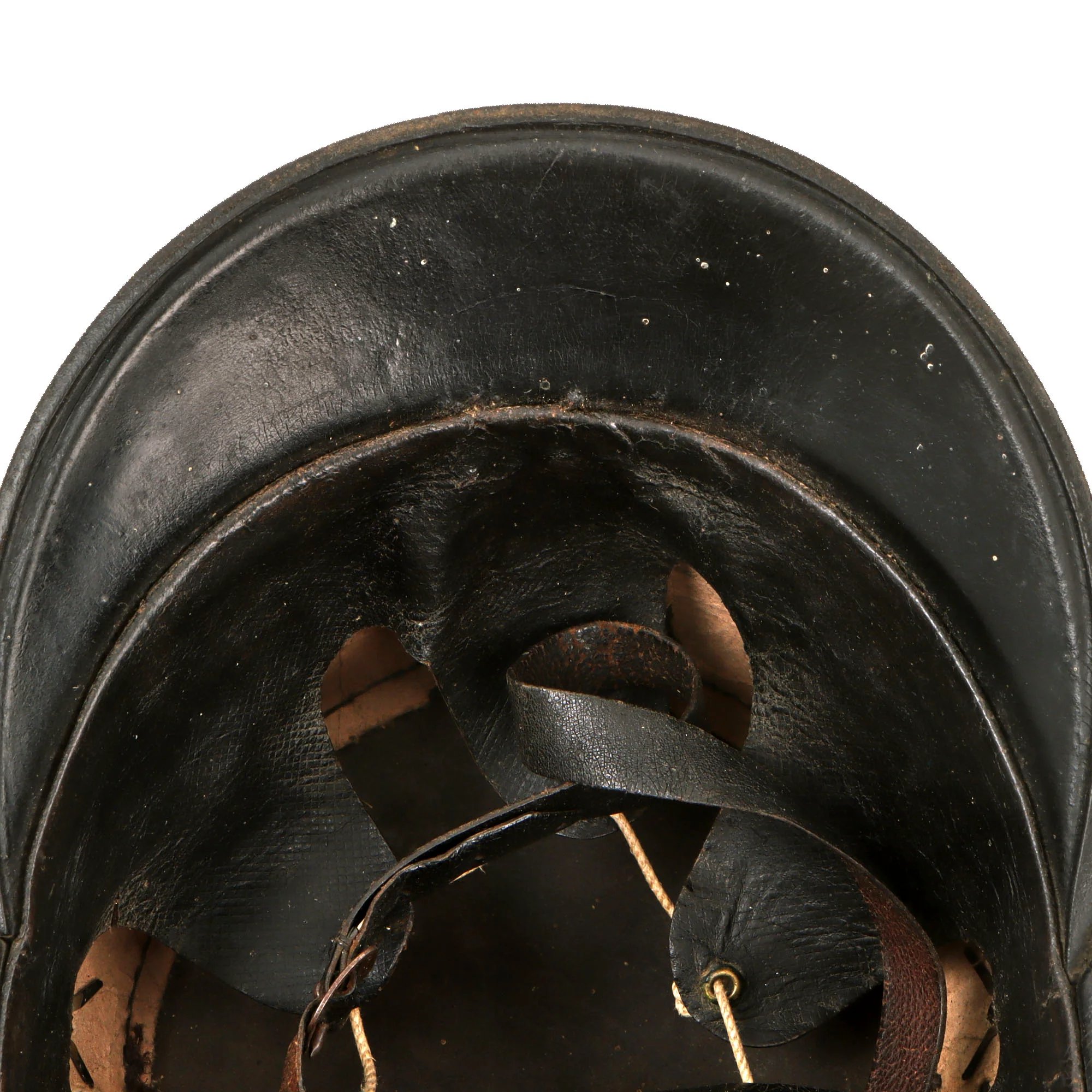 Original Swiss WWI Shako Helmet Marked to the 25th Infantry Battalion with Tuft & Cockade — image 9