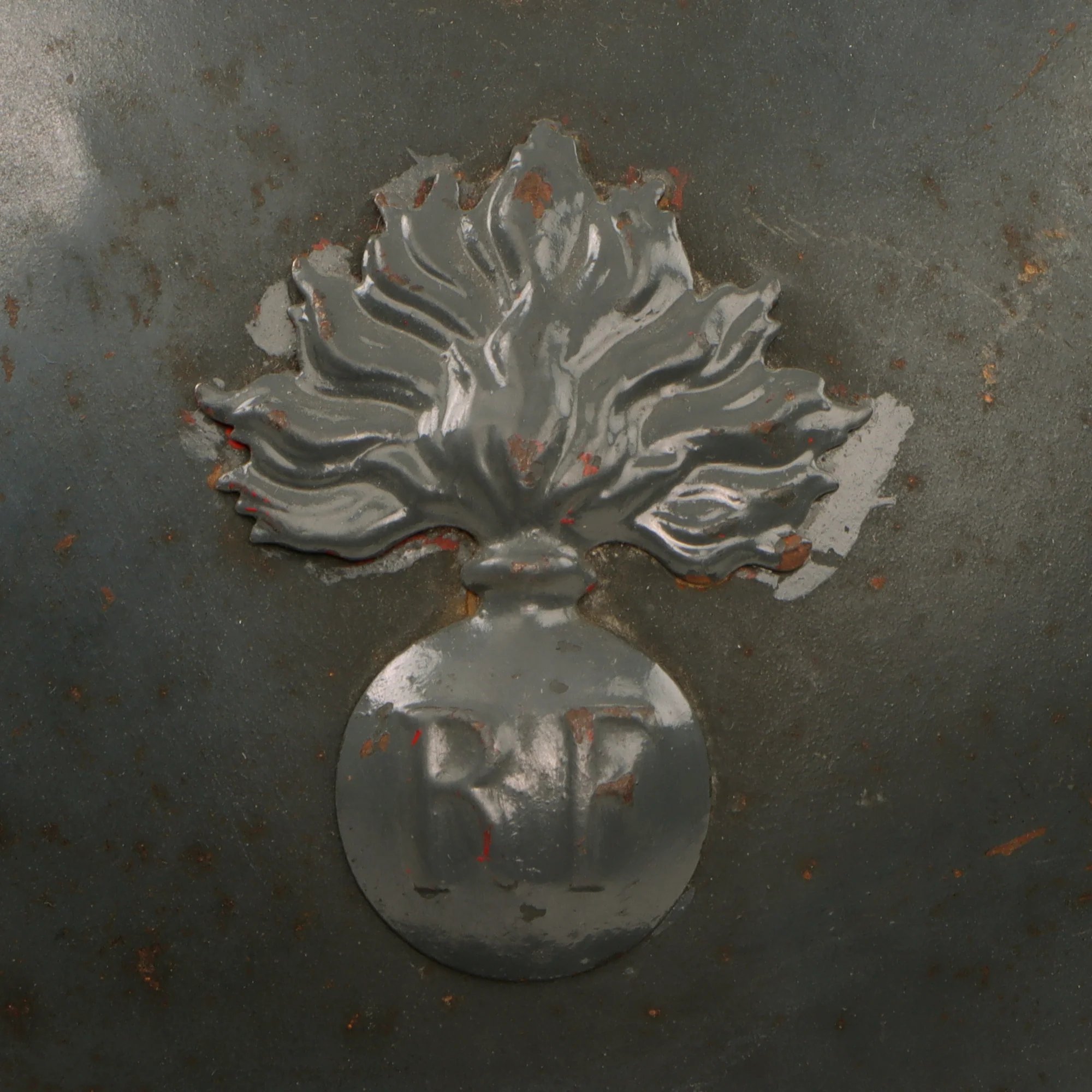 Original French WWI Issue Model 1915 Infantry Adrian Helmet in Horizon Blue with Liner & Chinstrap — image 4