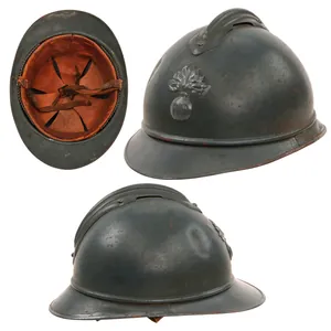 Original French WWI Issue Model 1915 Infantry Adrian Helmet in …