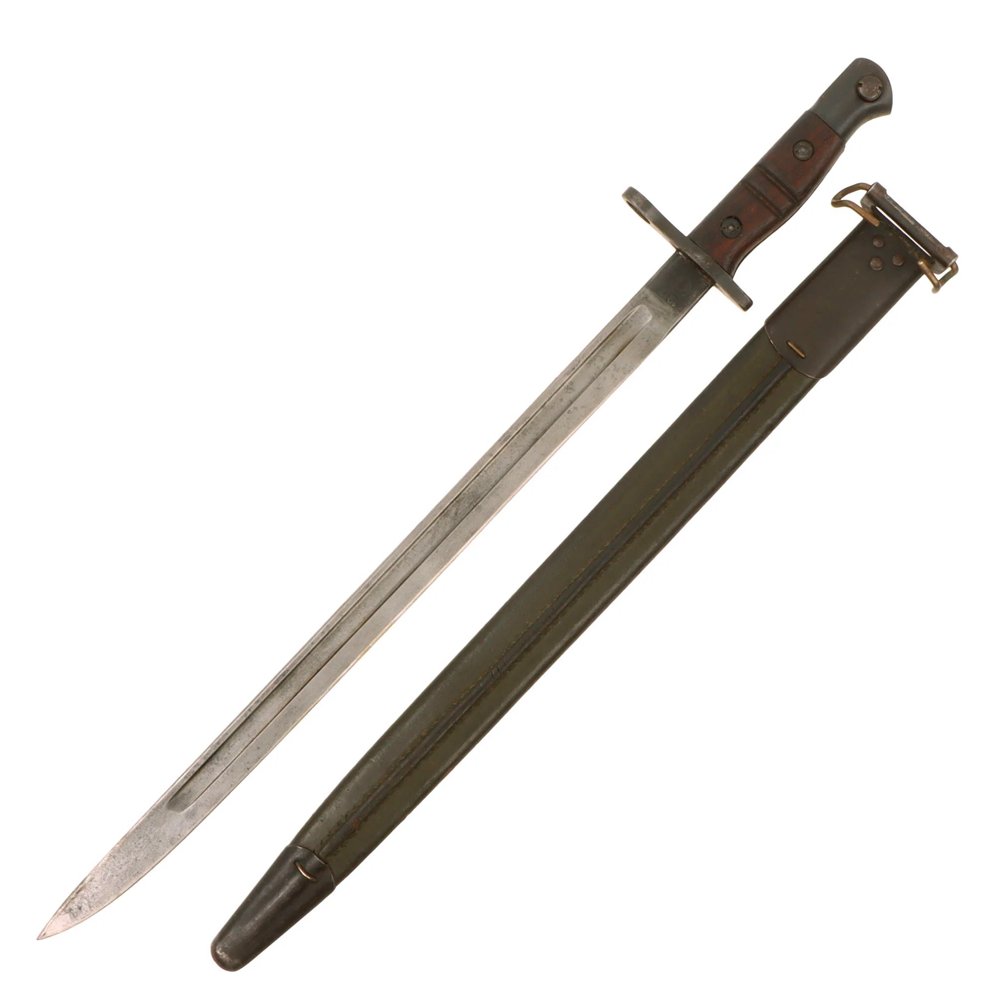 Original U.S. WWI M1917 Enfield Rifle & Trench Gun Bayonet by Remington with 1918-Dated Scabbard by Jewell - Dated 1917 — image 2