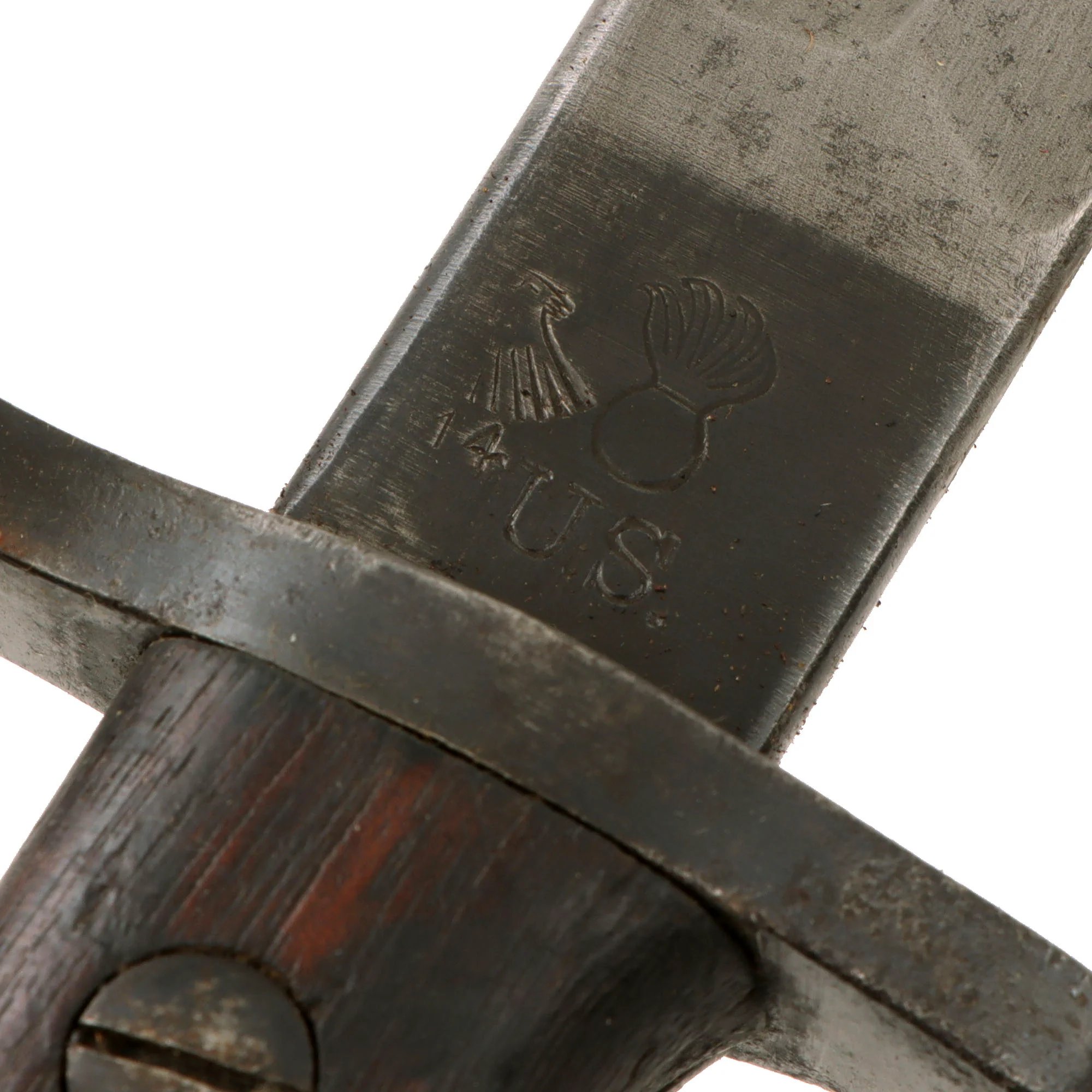 Original U.S. WWI M1917 Enfield Rifle & Trench Gun Bayonet by Remington with 1918-Dated Scabbard by Jewell - Dated 1917 — image 6