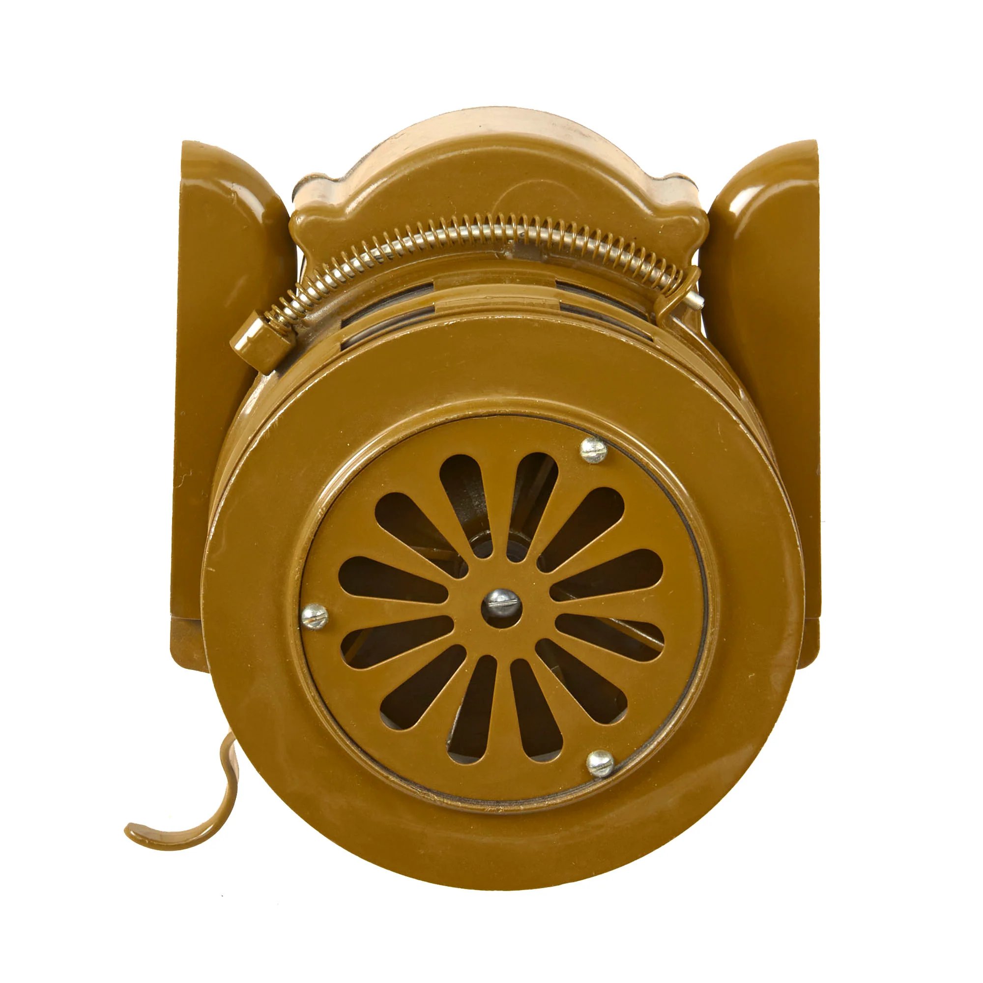 Original Soviet Eastern Bloc Cold War Era Hand Crank Air Raid Siren — image 4
