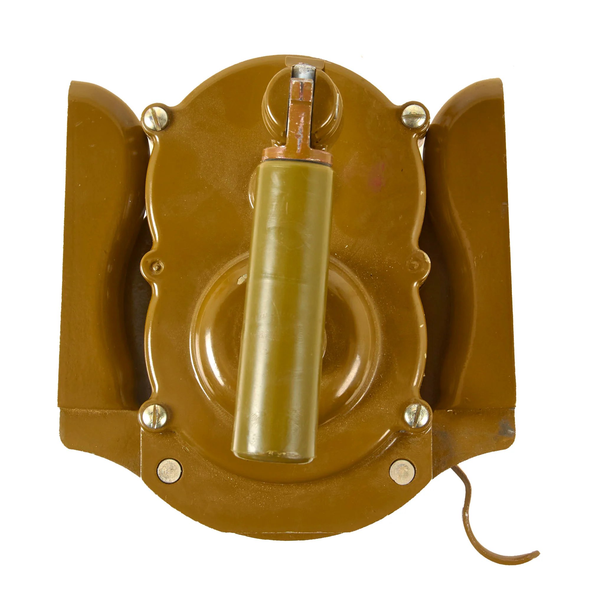Original Soviet Eastern Bloc Cold War Era Hand Crank Air Raid Siren — image 5