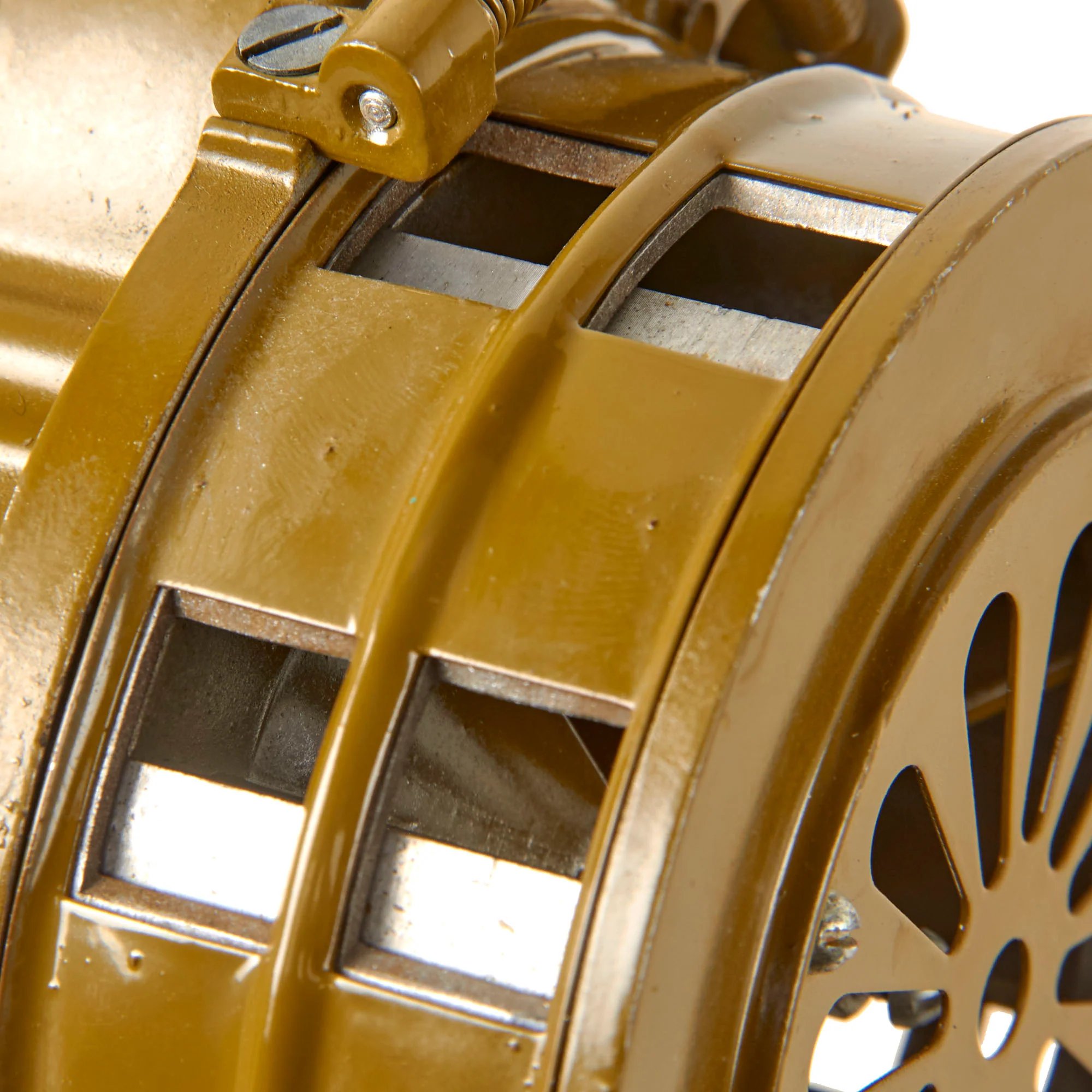 Original Soviet Eastern Bloc Cold War Era Hand Crank Air Raid Siren — image 6
