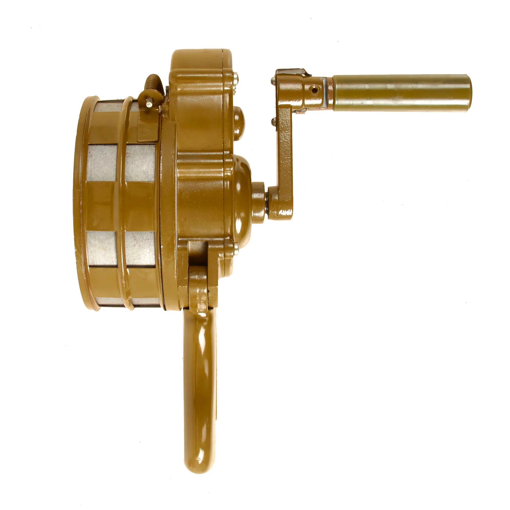 Original Soviet Eastern Bloc Cold War Era Hand Crank Air Raid Siren — image 7