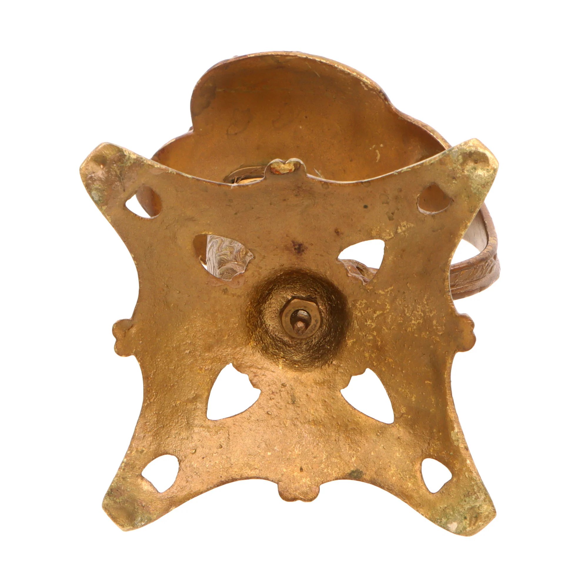 Original Imperial German WWI Kaiserliche Marine Navy Lion Head Sword Hilt Candlesticks - Set of Two — image 12