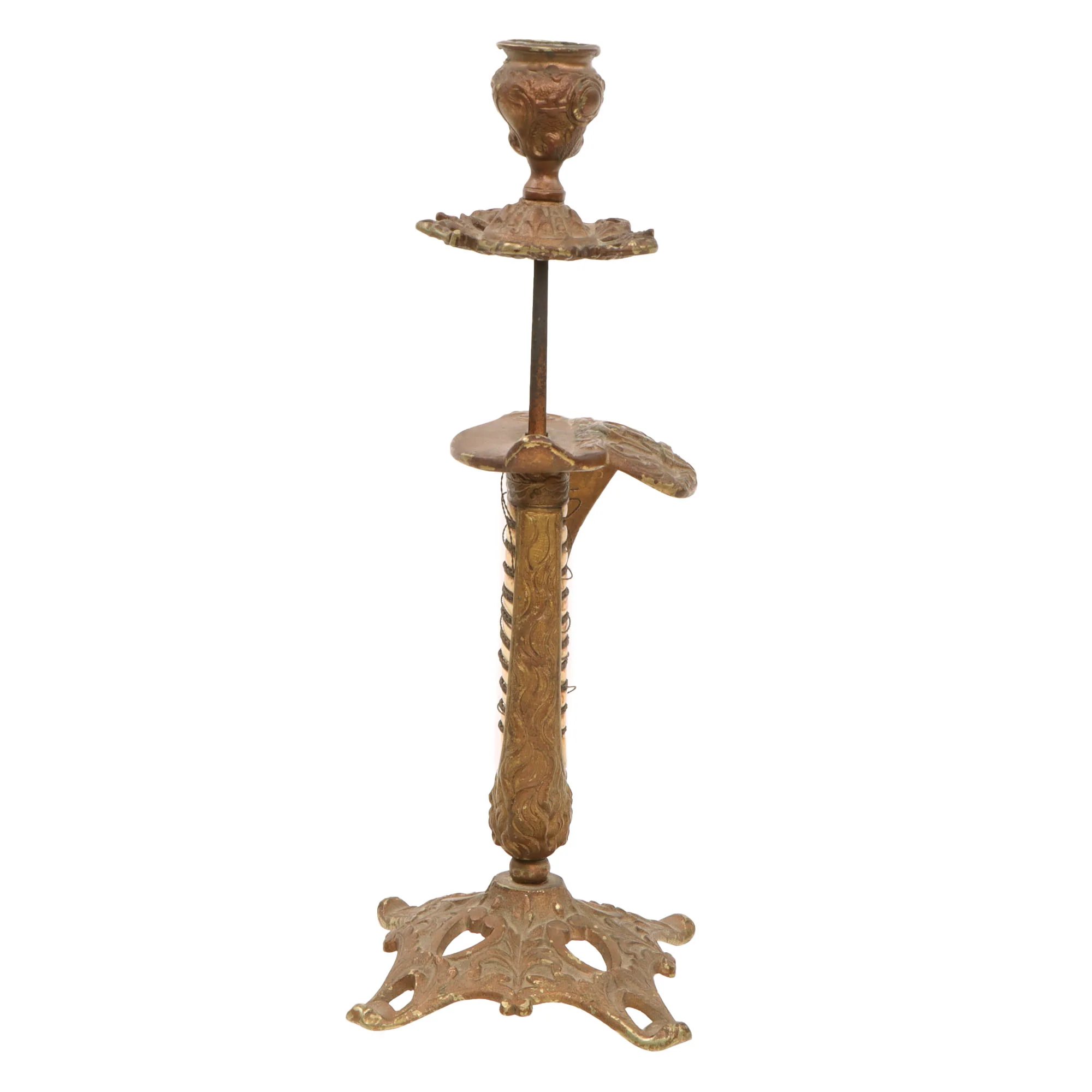 Original Imperial German WWI Kaiserliche Marine Navy Lion Head Sword Hilt Candlesticks - Set of Two — image 9