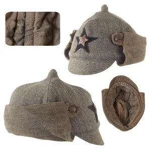 Original Soviet WWII M27 Budenovka Winter Cap with Maker's Stamp …