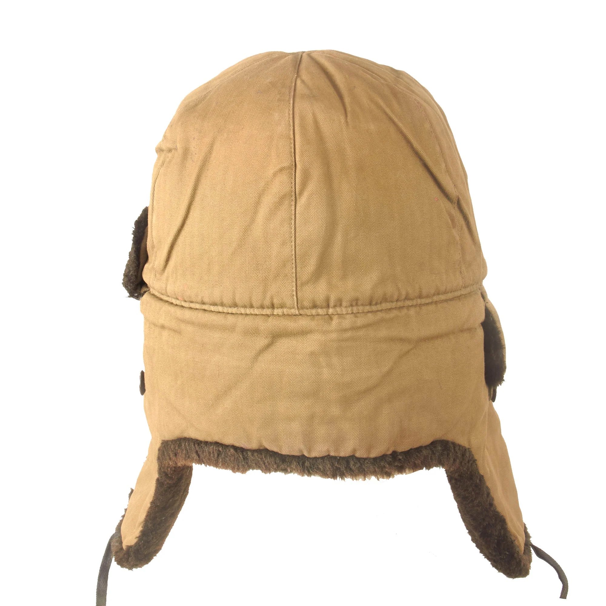 Original U.S. Korean War Chinese People's Army Winter Ushanka with Stamped Number & Size - USGI Bringback — image 11