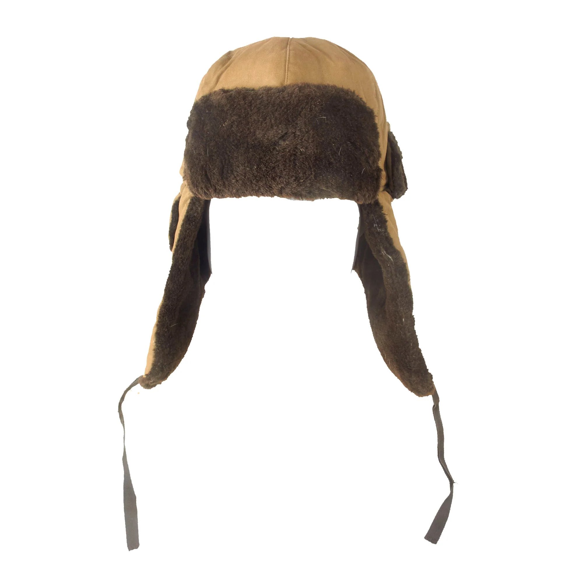Original U.S. Korean War Chinese People's Army Winter Ushanka with Stamped Number & Size - USGI Bringback — image 9