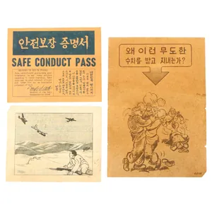 Original U.S. Korean War Psychological Warfare & Safe Conduct Pass …