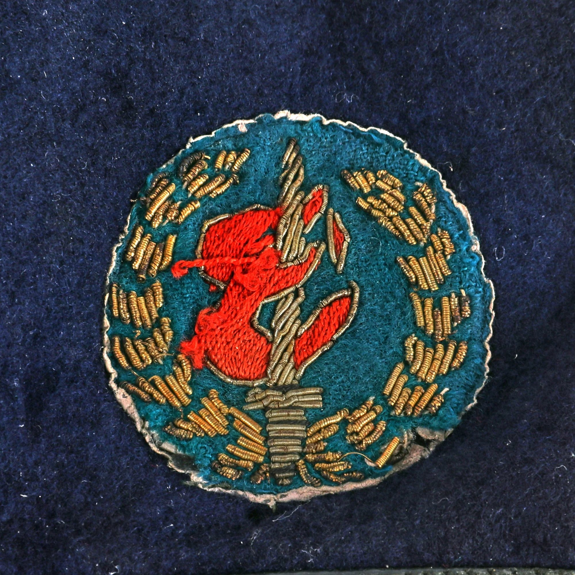 Original South Vietnamese Vietnam War ARVN Thu-Duc Infantry Academy Beret - Bullion Insignia — image 2