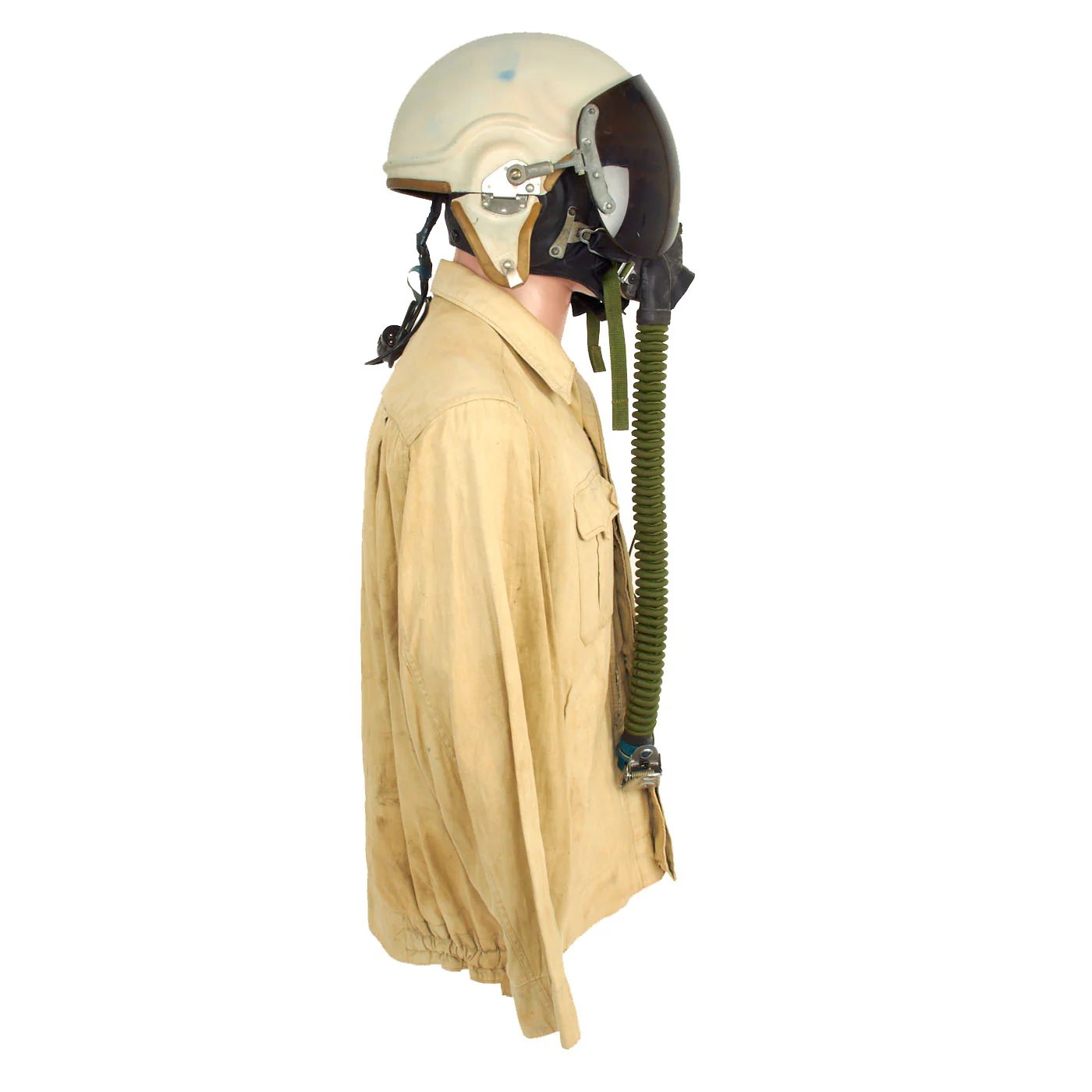 Original Vietnam War Vietnam People's Air Force Uniform Set With Helmet, Oxygen Mask, Boots and Photo - 7 Items — image 10