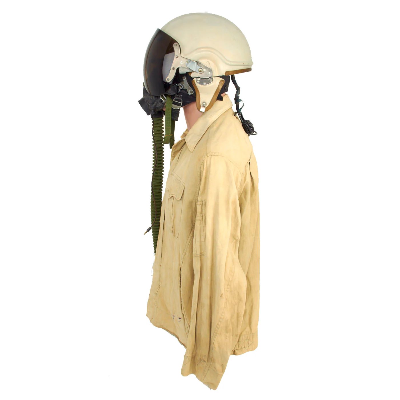 Original Vietnam War Vietnam People's Air Force Uniform Set With Helmet, Oxygen Mask, Boots and Photo - 7 Items — image 7