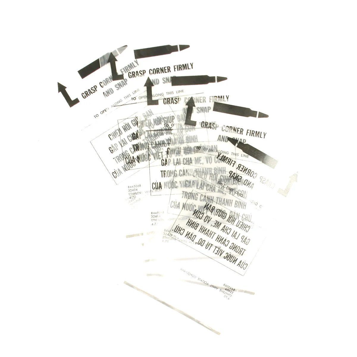 Original U.S. Military Vietnam War PSYOP Chieu Hoi Magazine Bag - Set of Five Bags — image 2