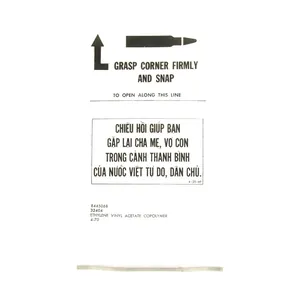 Original U.S. Military Vietnam War PSYOP Chieu Hoi Magazine Bag …