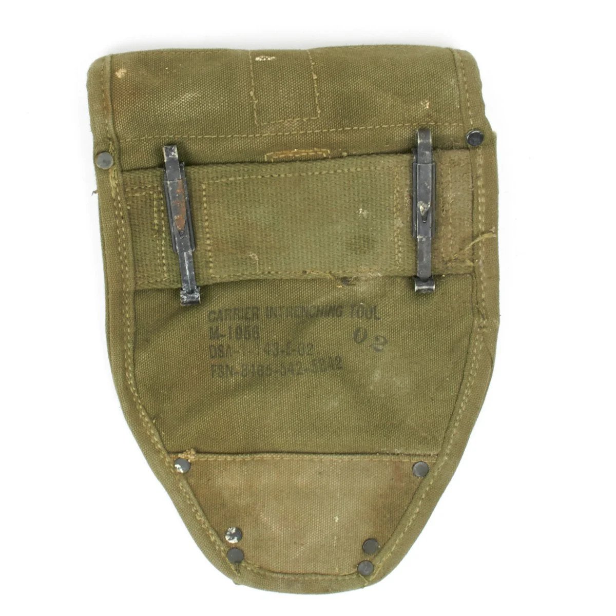 Original U.S. M1956 Vietnam Era Entrenching Tool Shovel Cover / Carrier — image 2