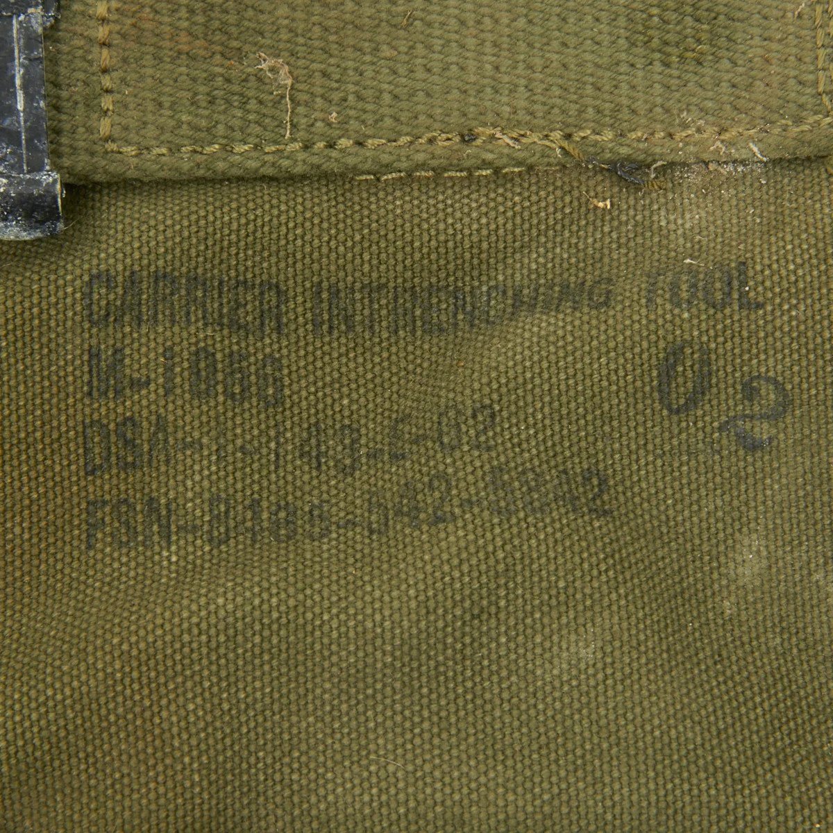 Original U.S. M1956 Vietnam Era Entrenching Tool Shovel Cover / Carrier — image 4