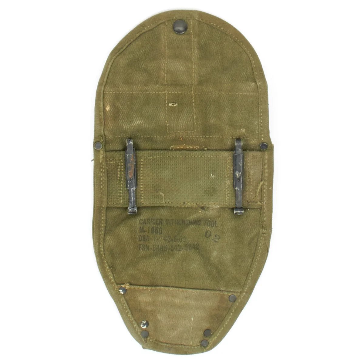 Original U.S. M1956 Vietnam Era Entrenching Tool Shovel Cover / Carrier — image 9