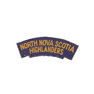 North Nova Scotia Highlanders – Printed shoulder title