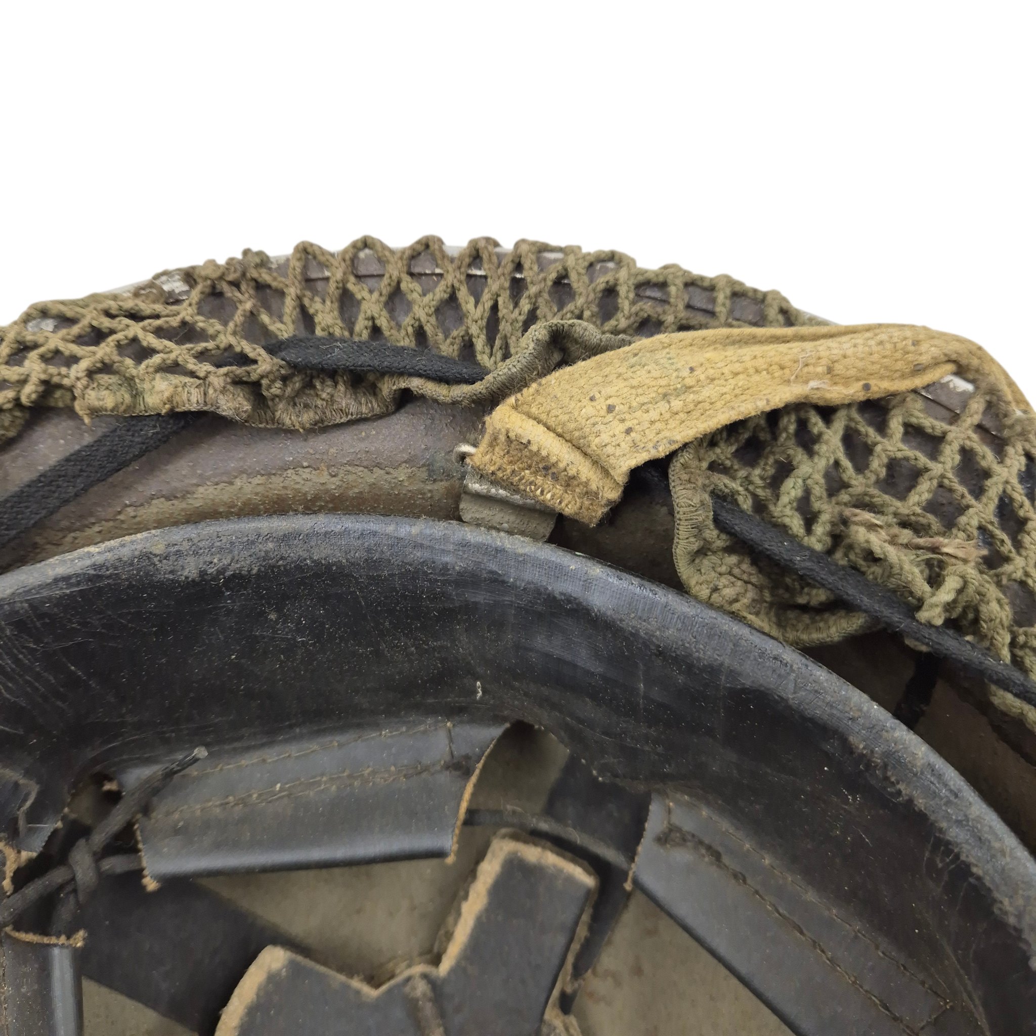 British MkII helmet with original camouflage net — image 10