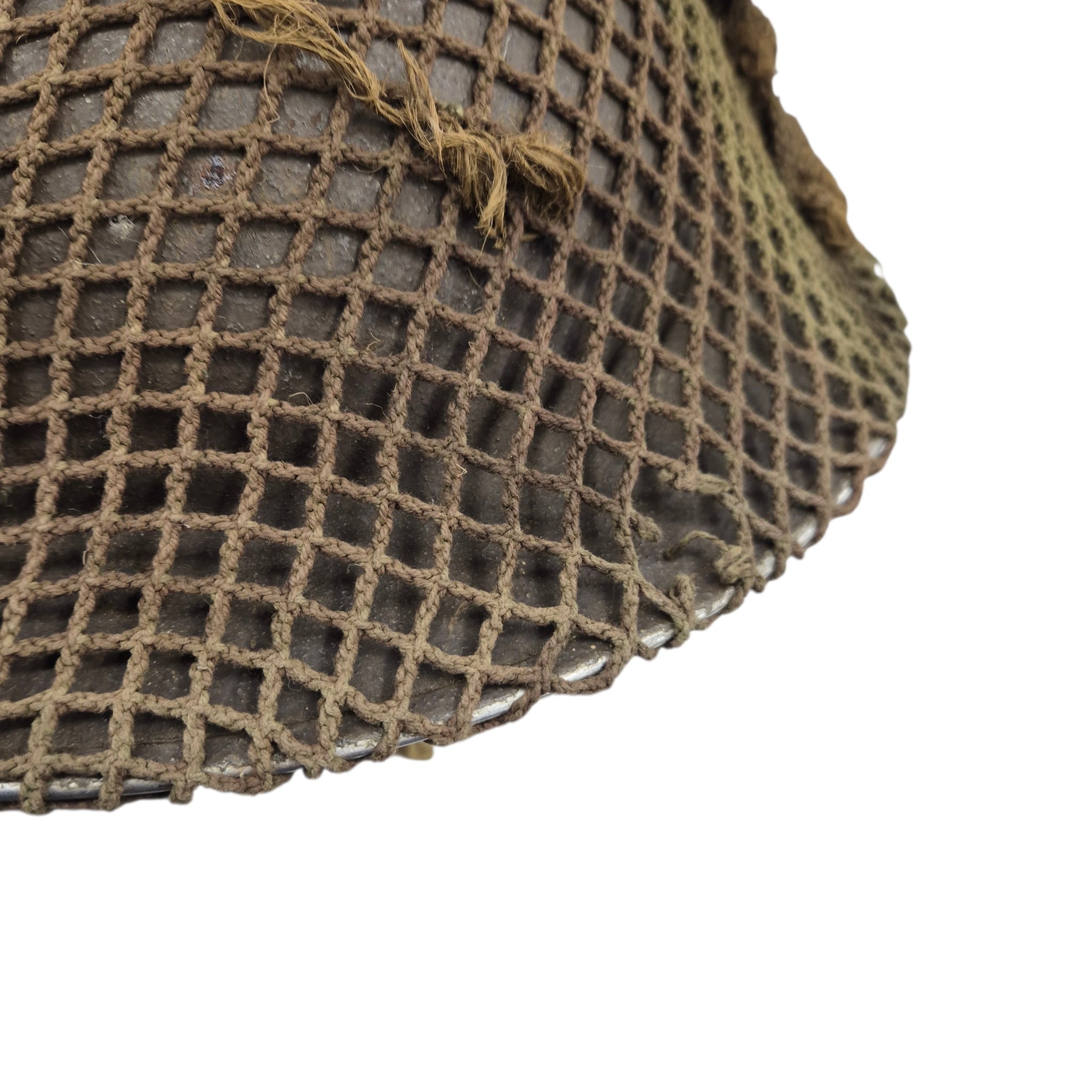 British MkII helmet with original camouflage net — image 11