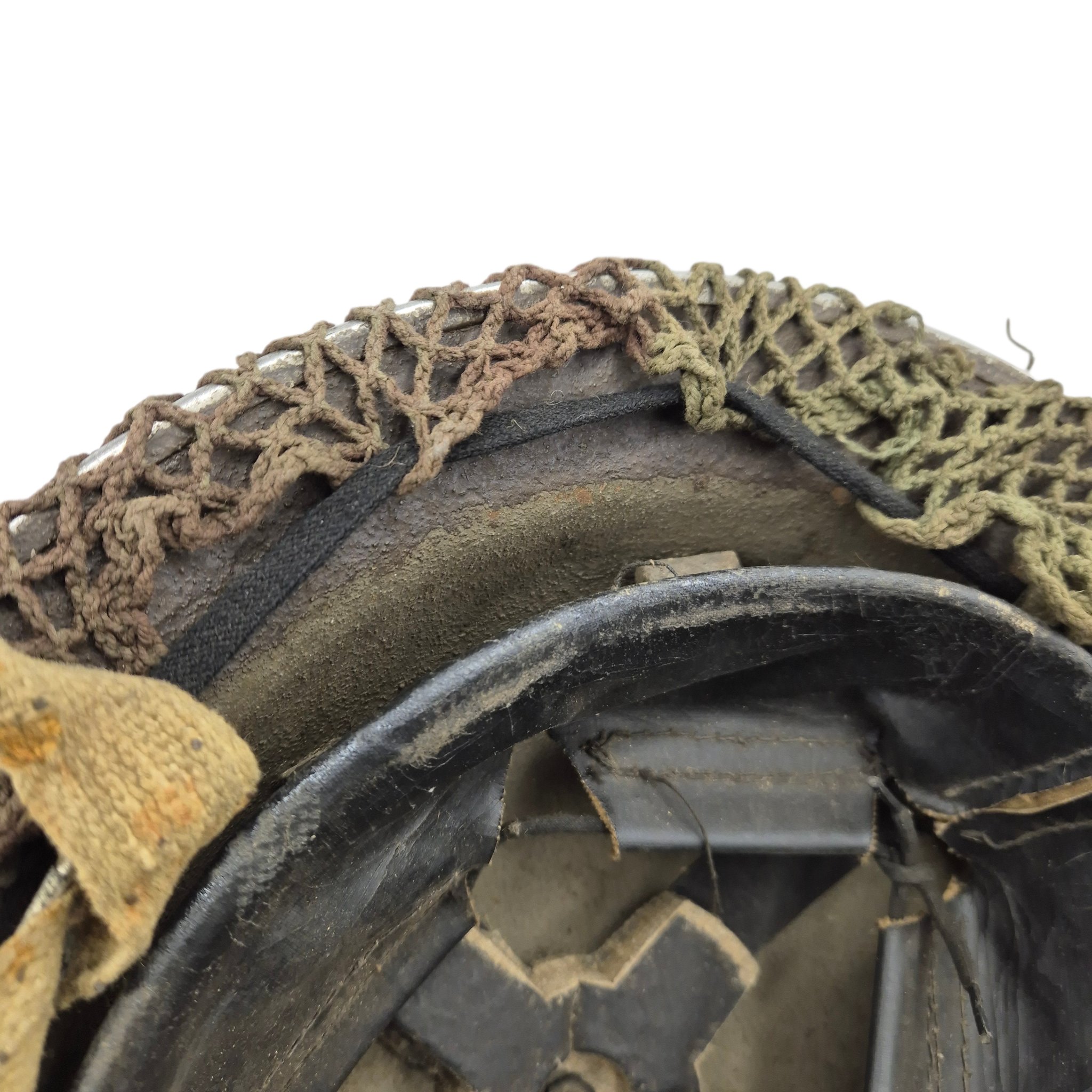 British MkII helmet with original camouflage net — image 7