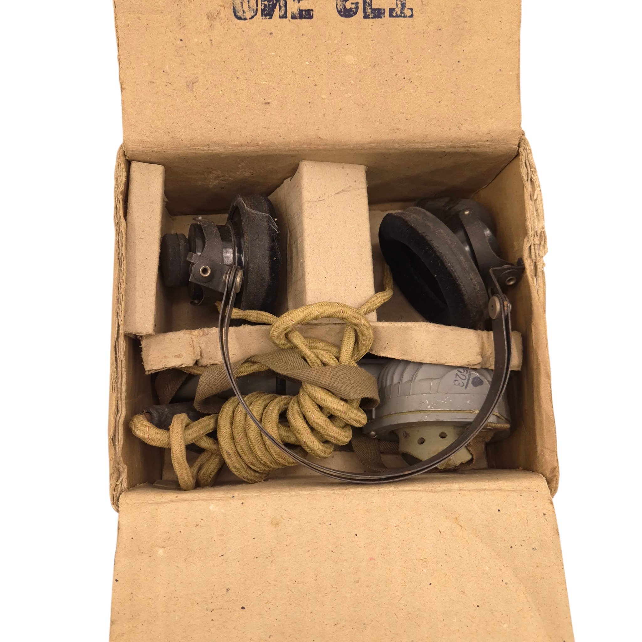 British/Canadian Headphones and Microphone in cardboard-box — image 4