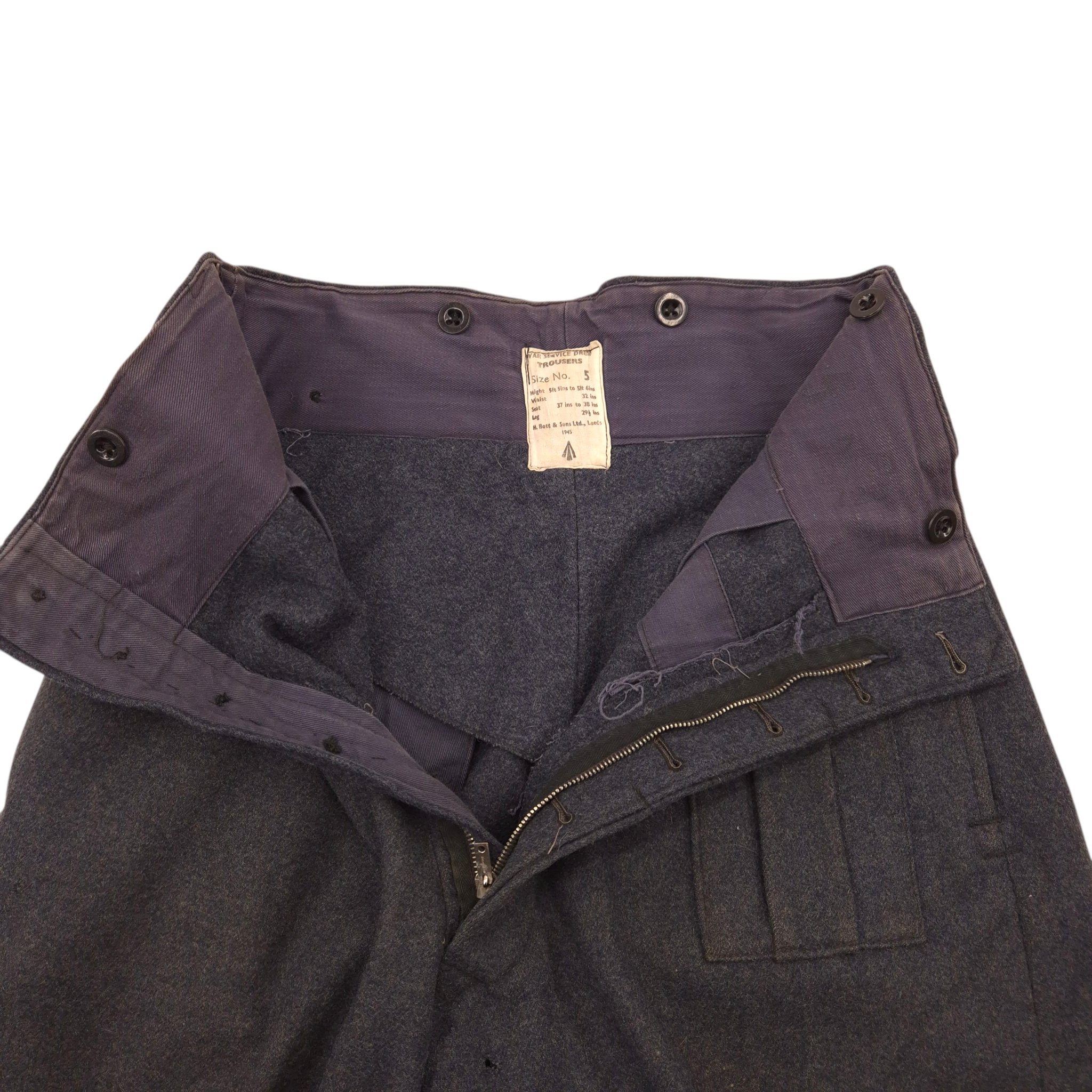 RAF War Service Trousers – Dated 1945 — image 7
